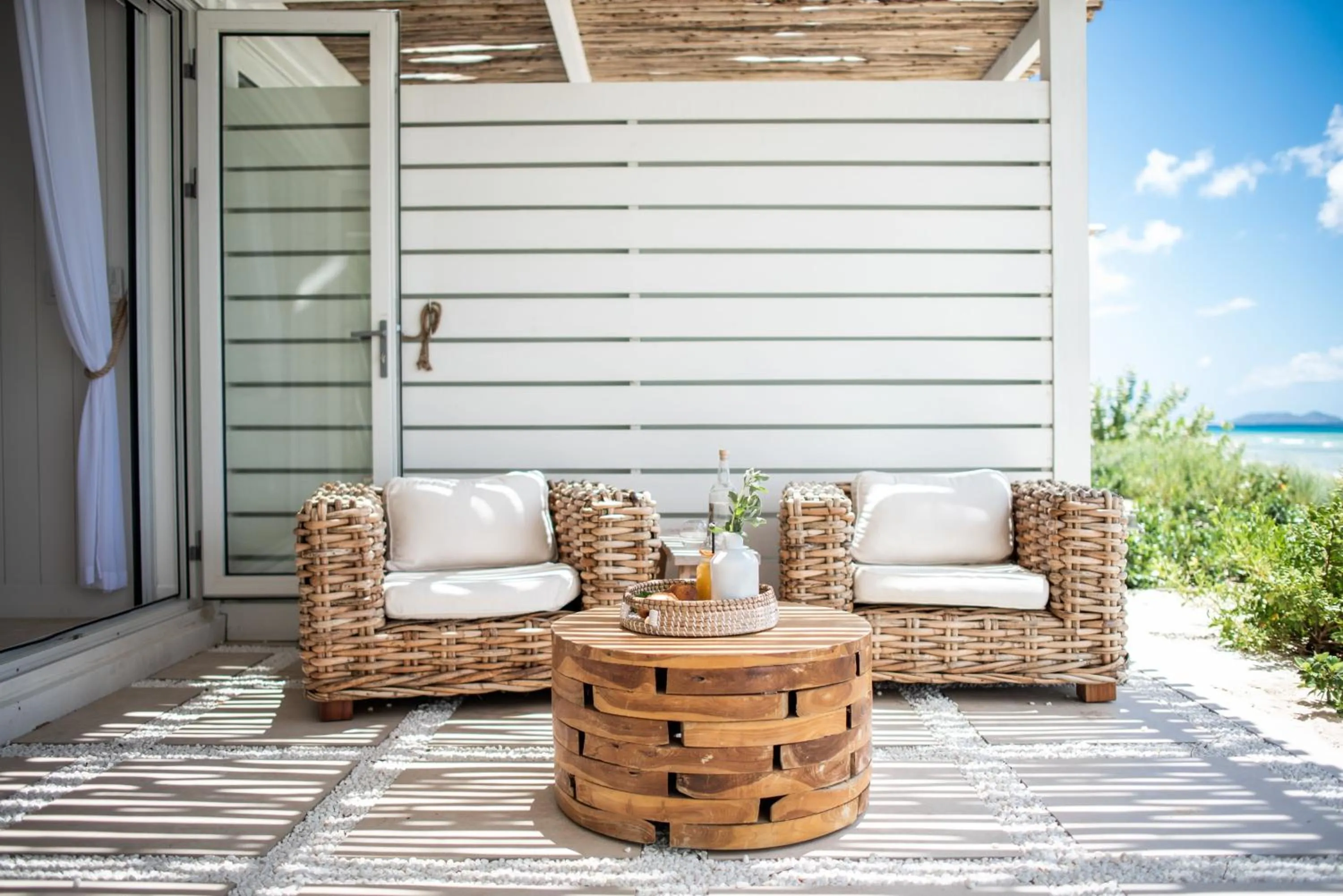 Patio in Long Bay Beach Resort