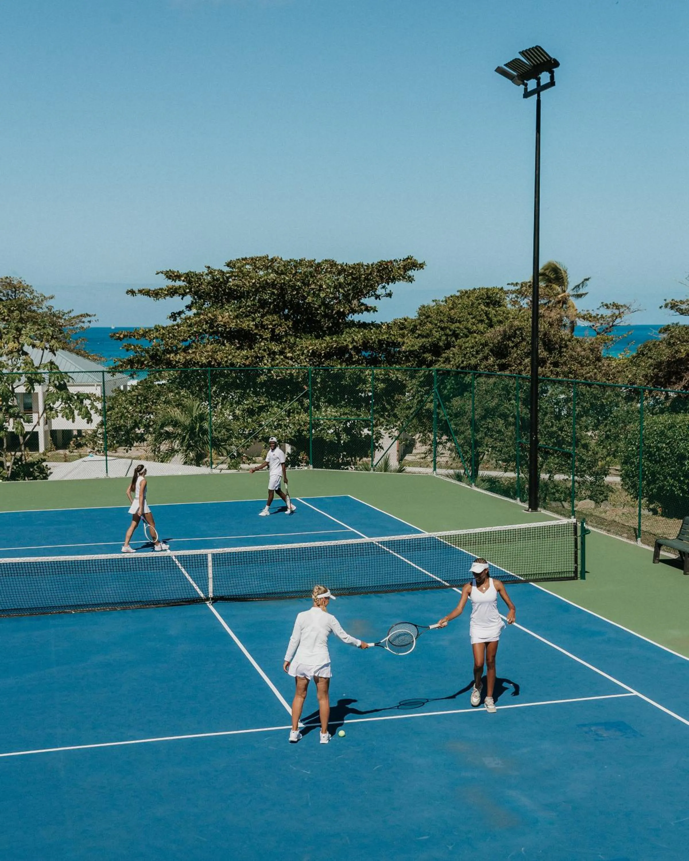 Tennis court in Long Bay Beach Resort