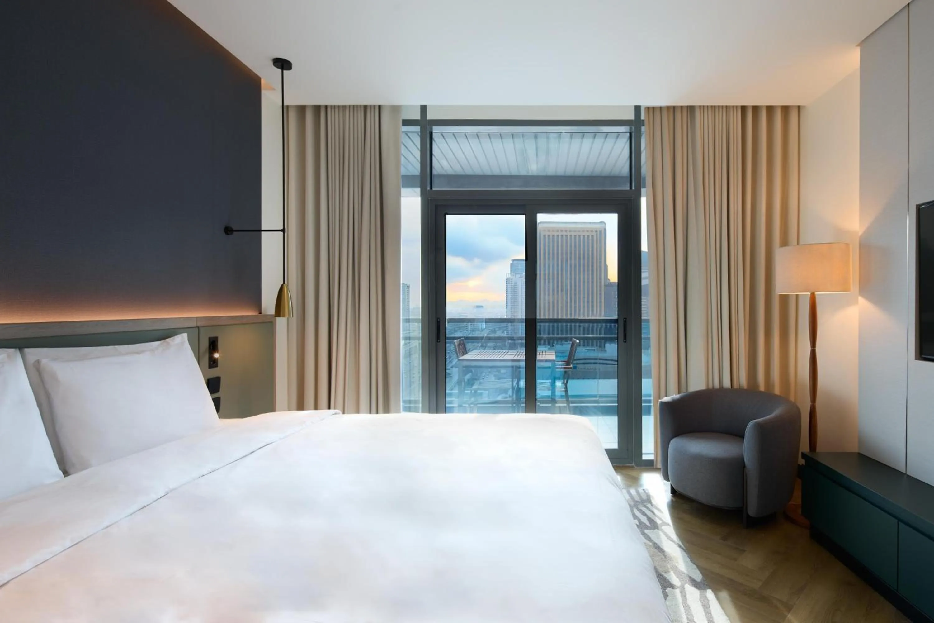 Bed in Radisson Blu Residence, Dubai Marina