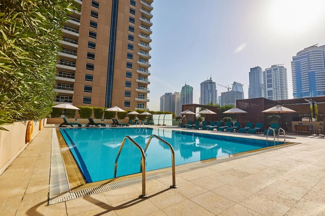 Swimming pool in Radisson Blu Residence, Dubai Marina