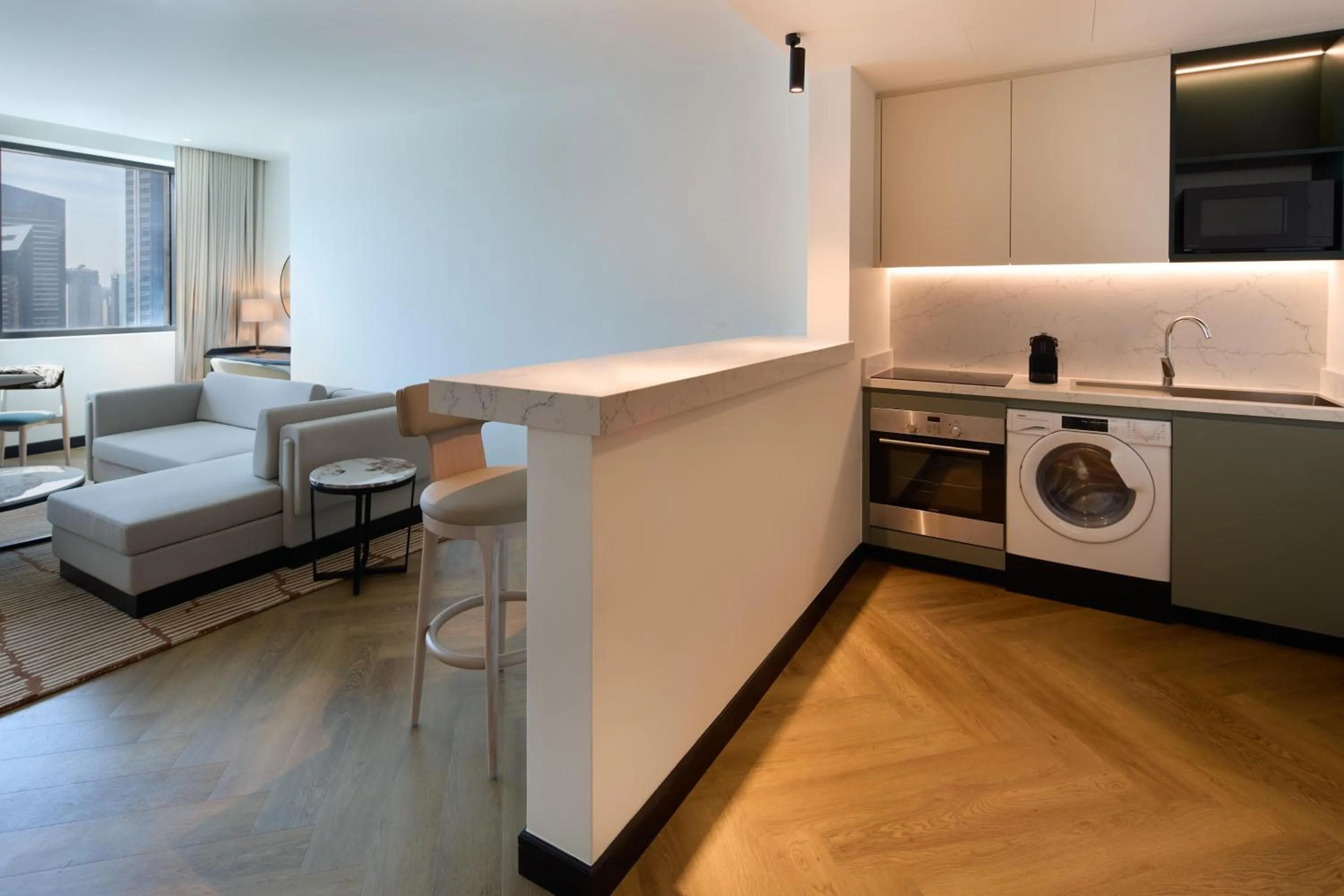 Kitchen or kitchenette in Radisson Blu Residence, Dubai Marina