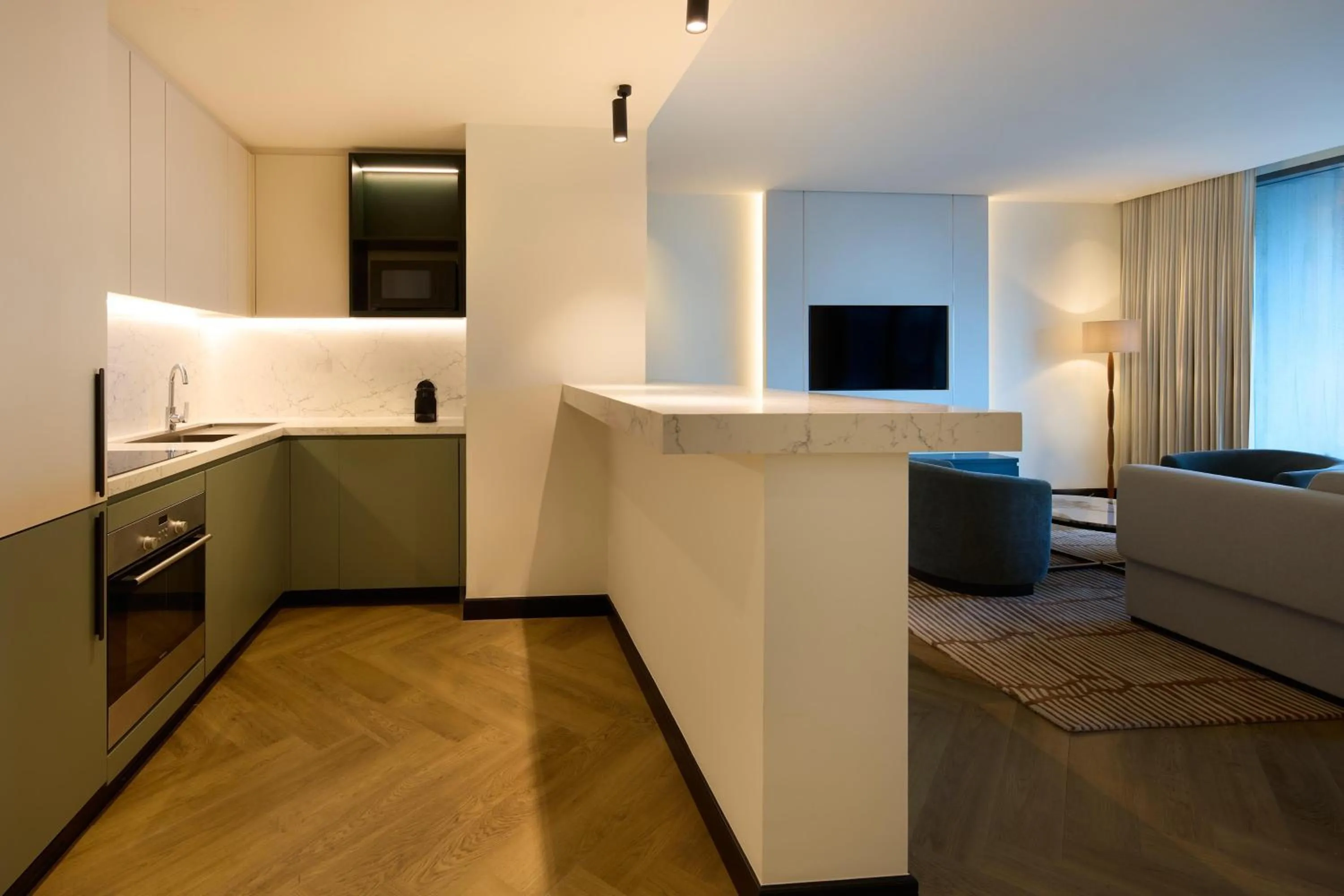 Kitchen or kitchenette in Radisson Blu Residence, Dubai Marina