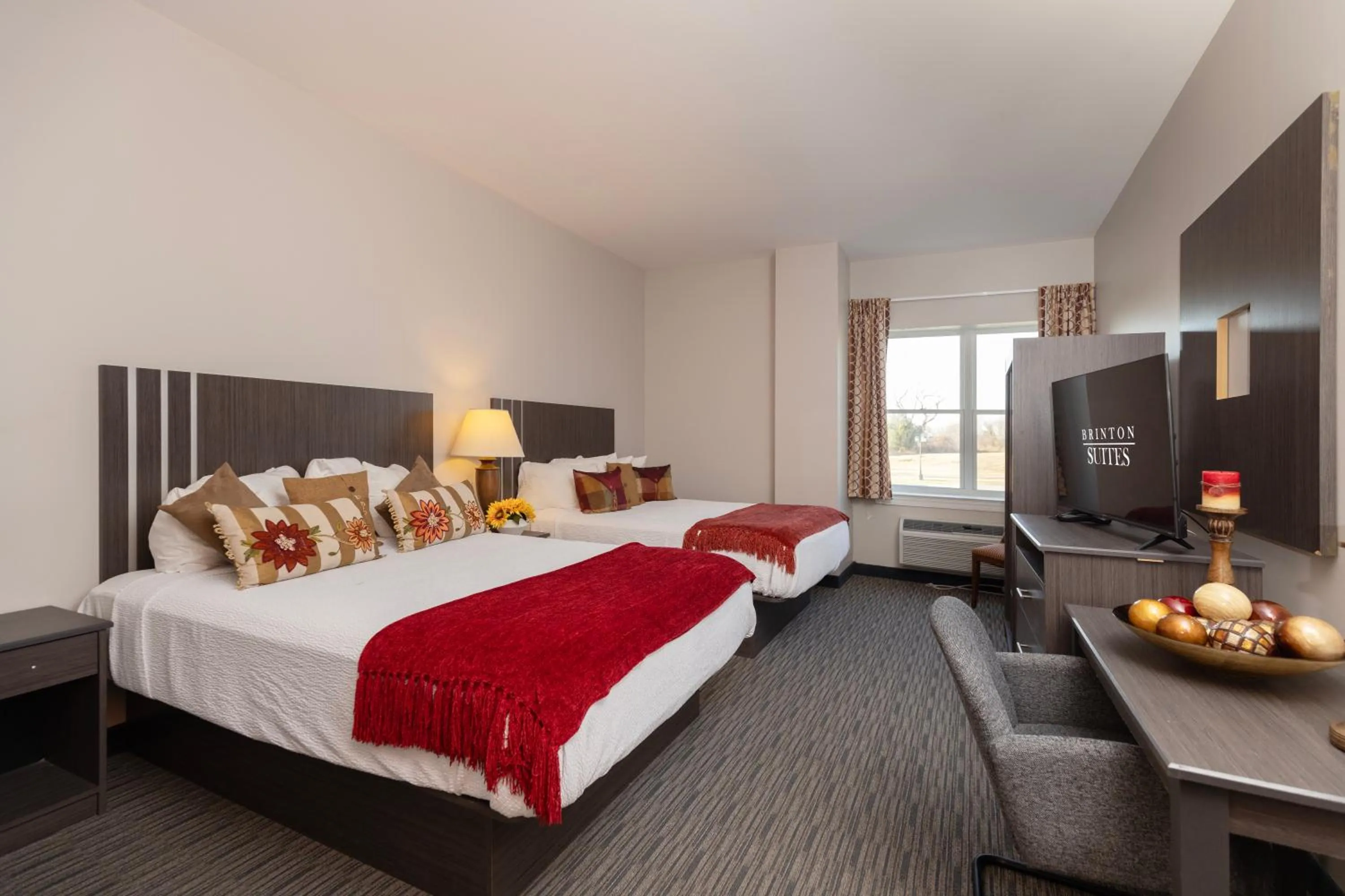 Bed in Brinton Suites