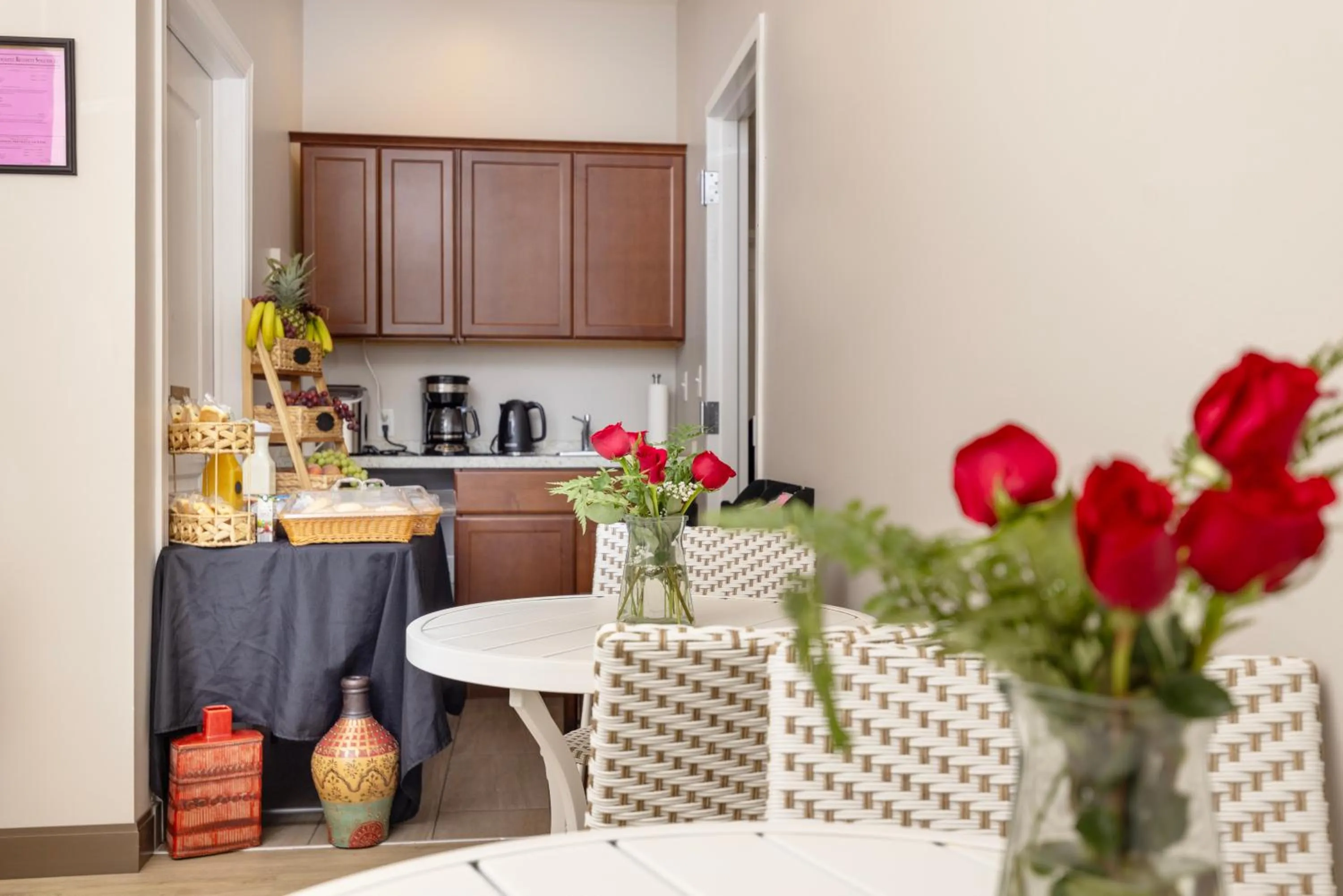 Dining area in Brinton Suites