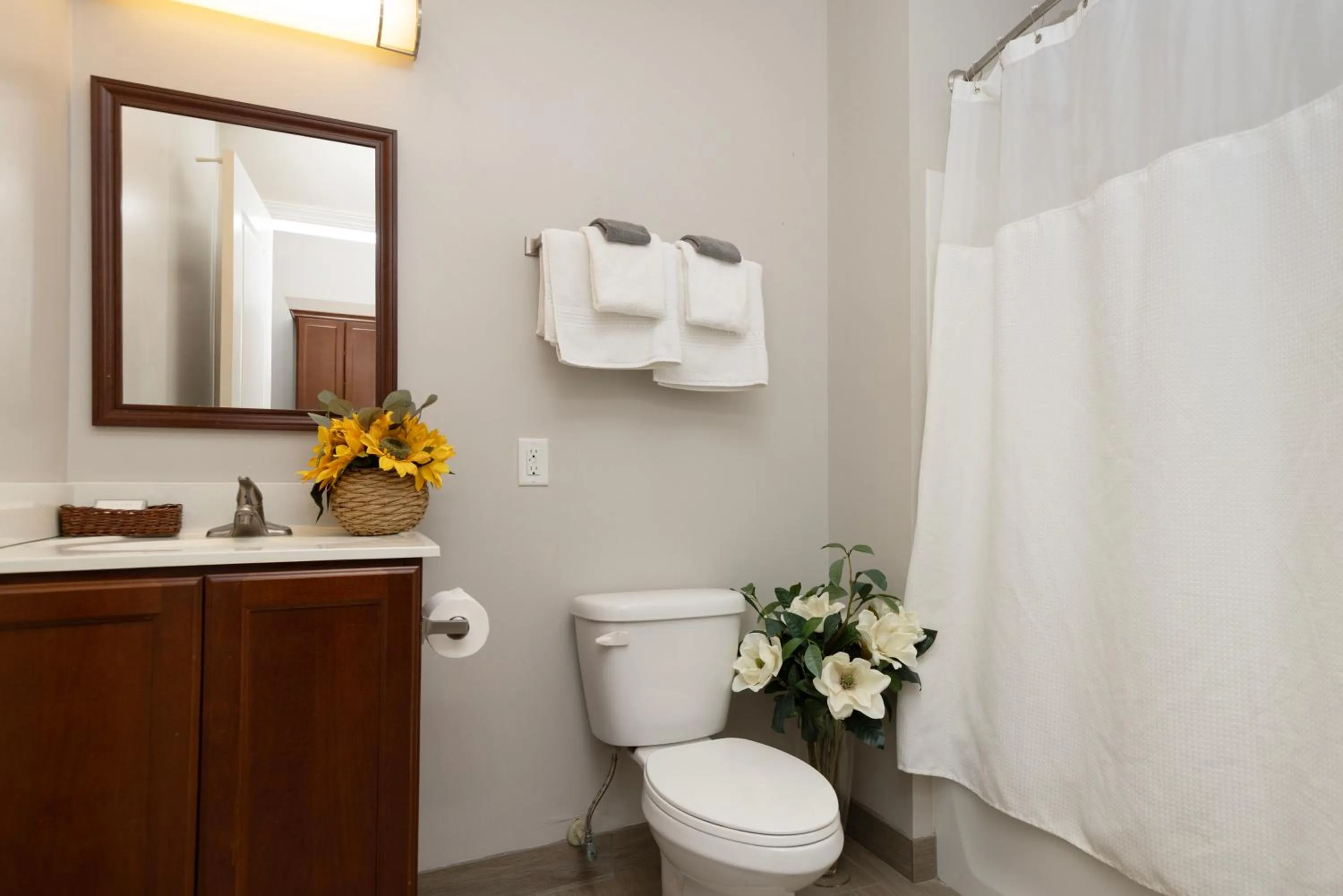 Toilet in Brinton Suites