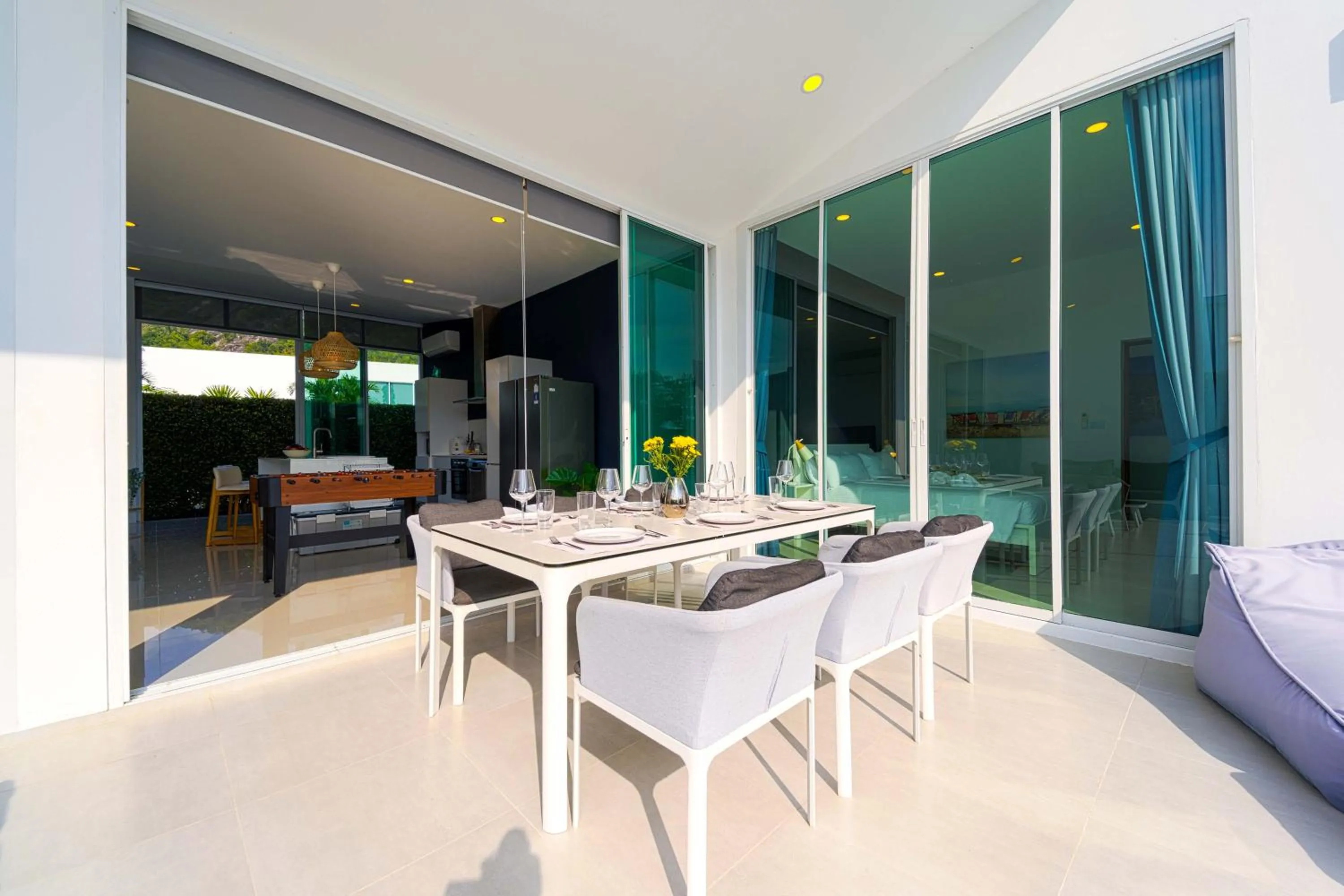 Patio in Harmony Villa 5 Bedroom Modern Pool Villa - KH-A7