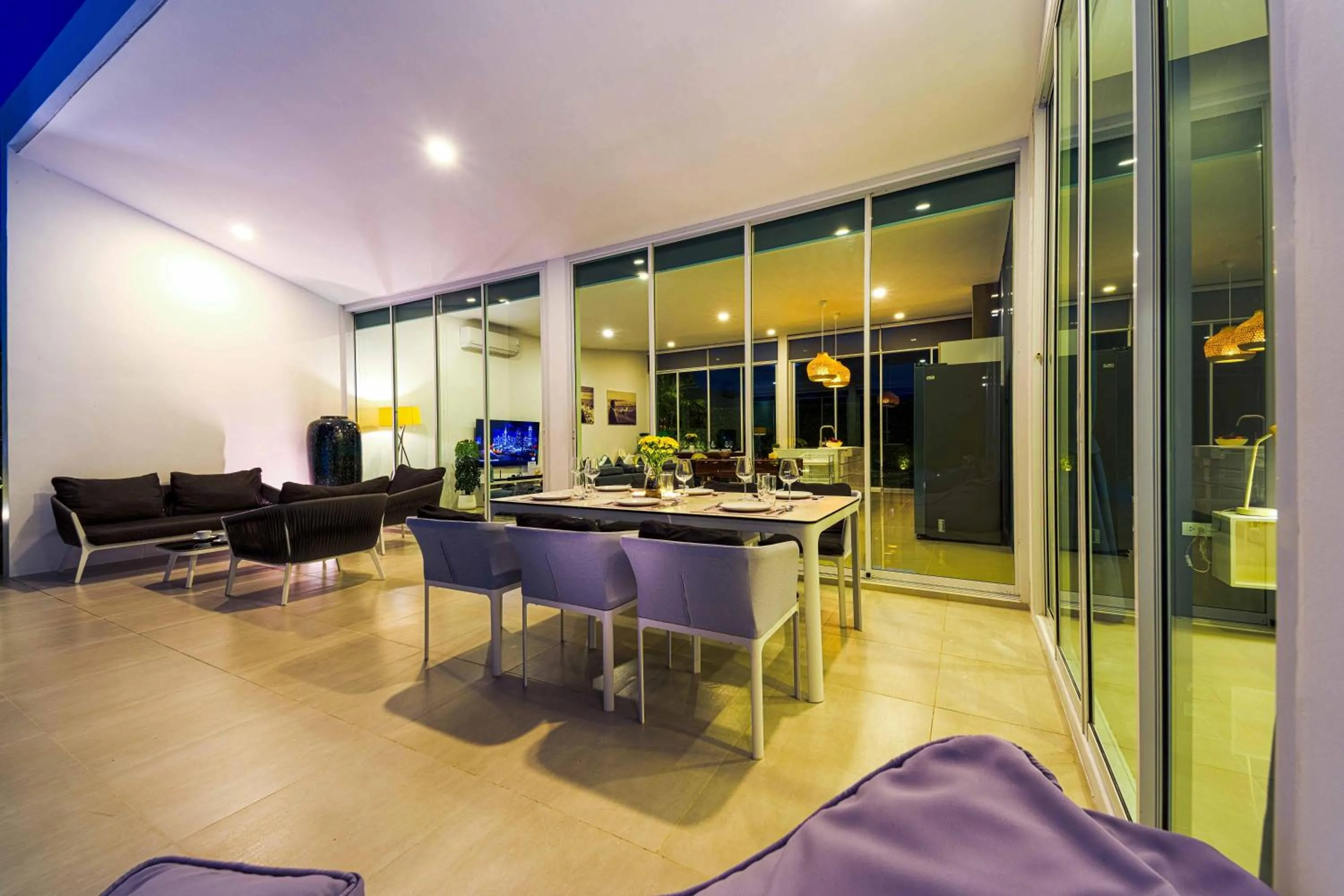 Patio in Harmony Villa 5 Bedroom Modern Pool Villa - KH-A7