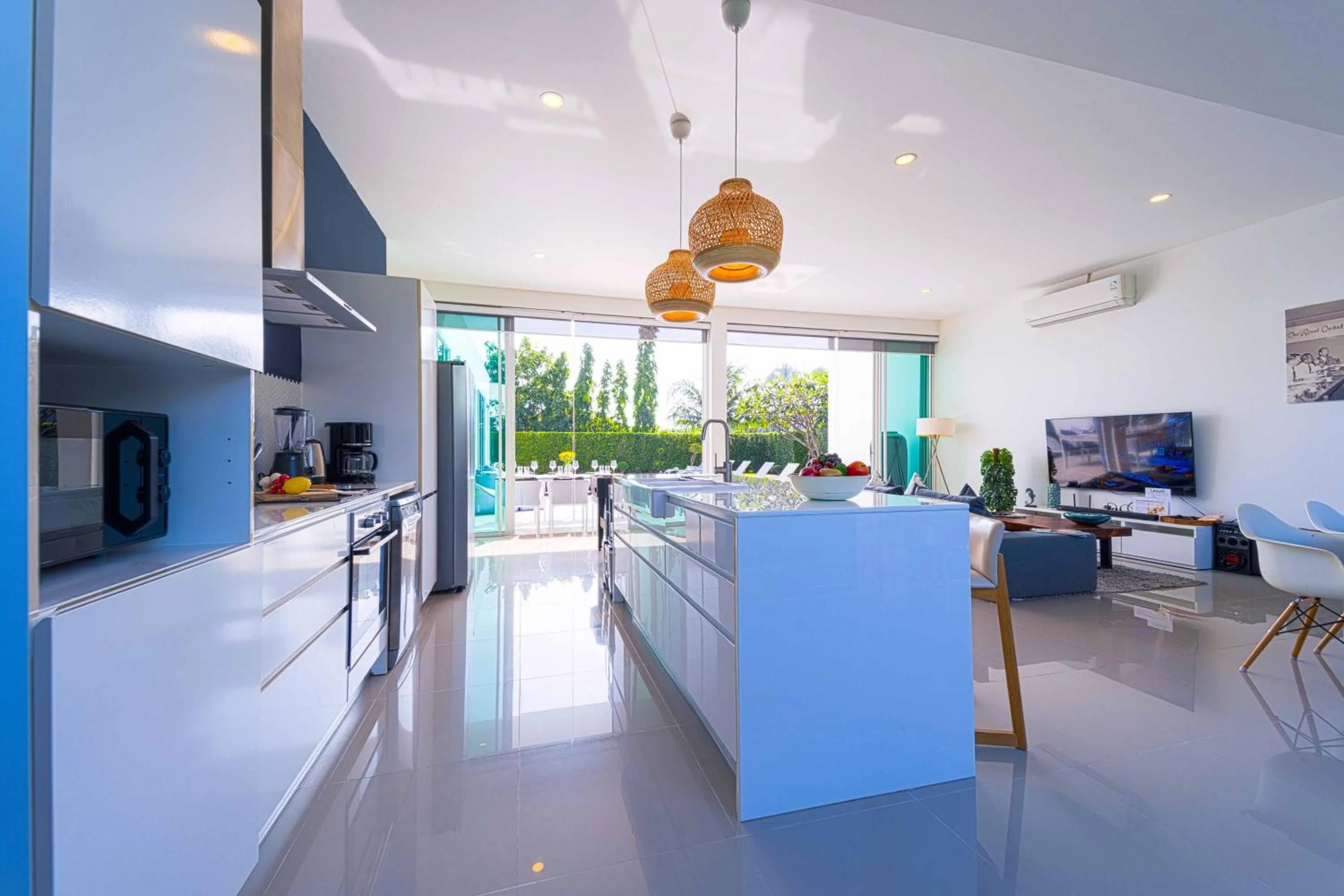 Kitchen or kitchenette in Harmony Villa 5 Bedroom Modern Pool Villa - KH-A7