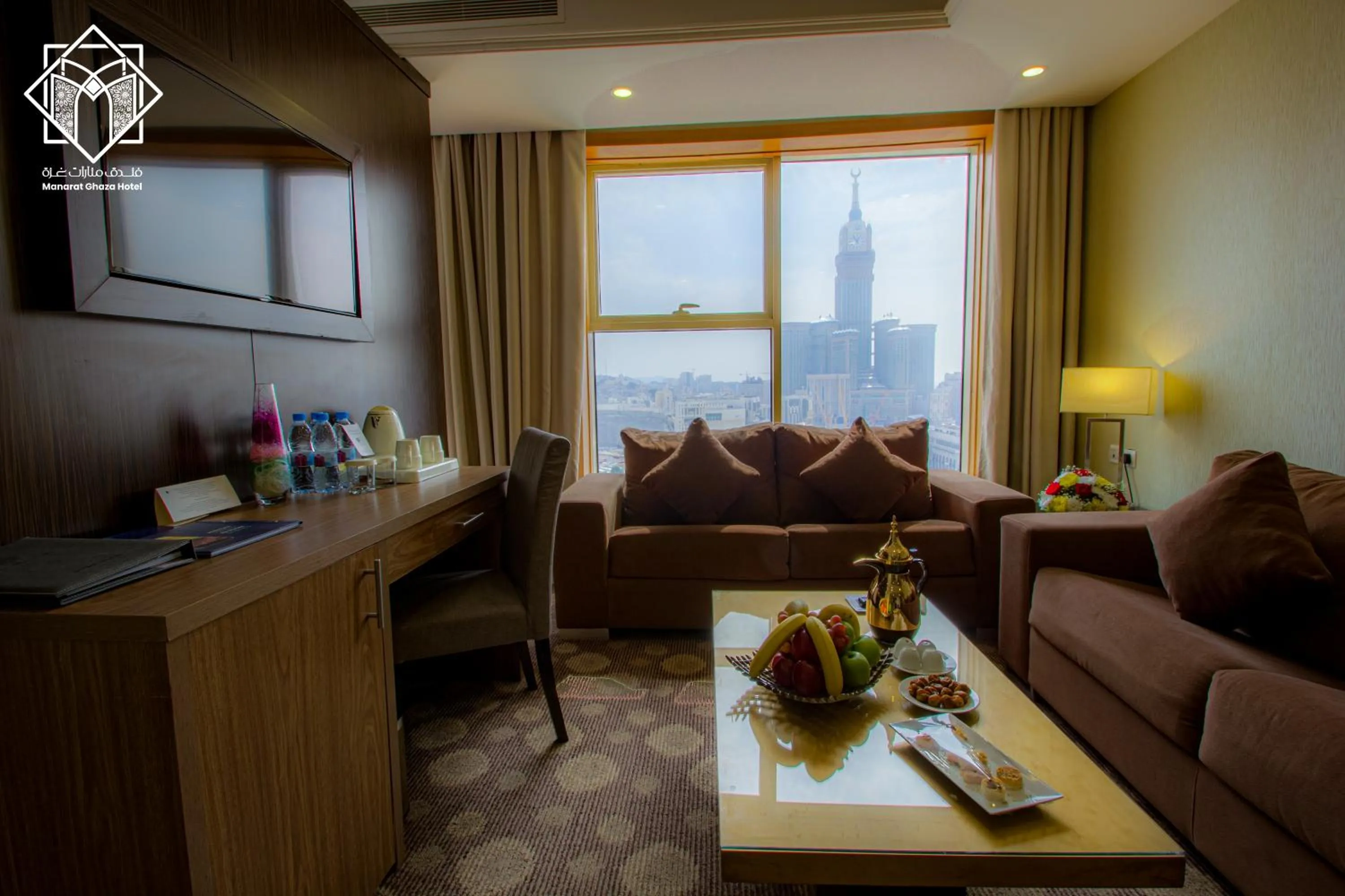 Seating area in Manarat Gaza Hotel - Al Haram Tower