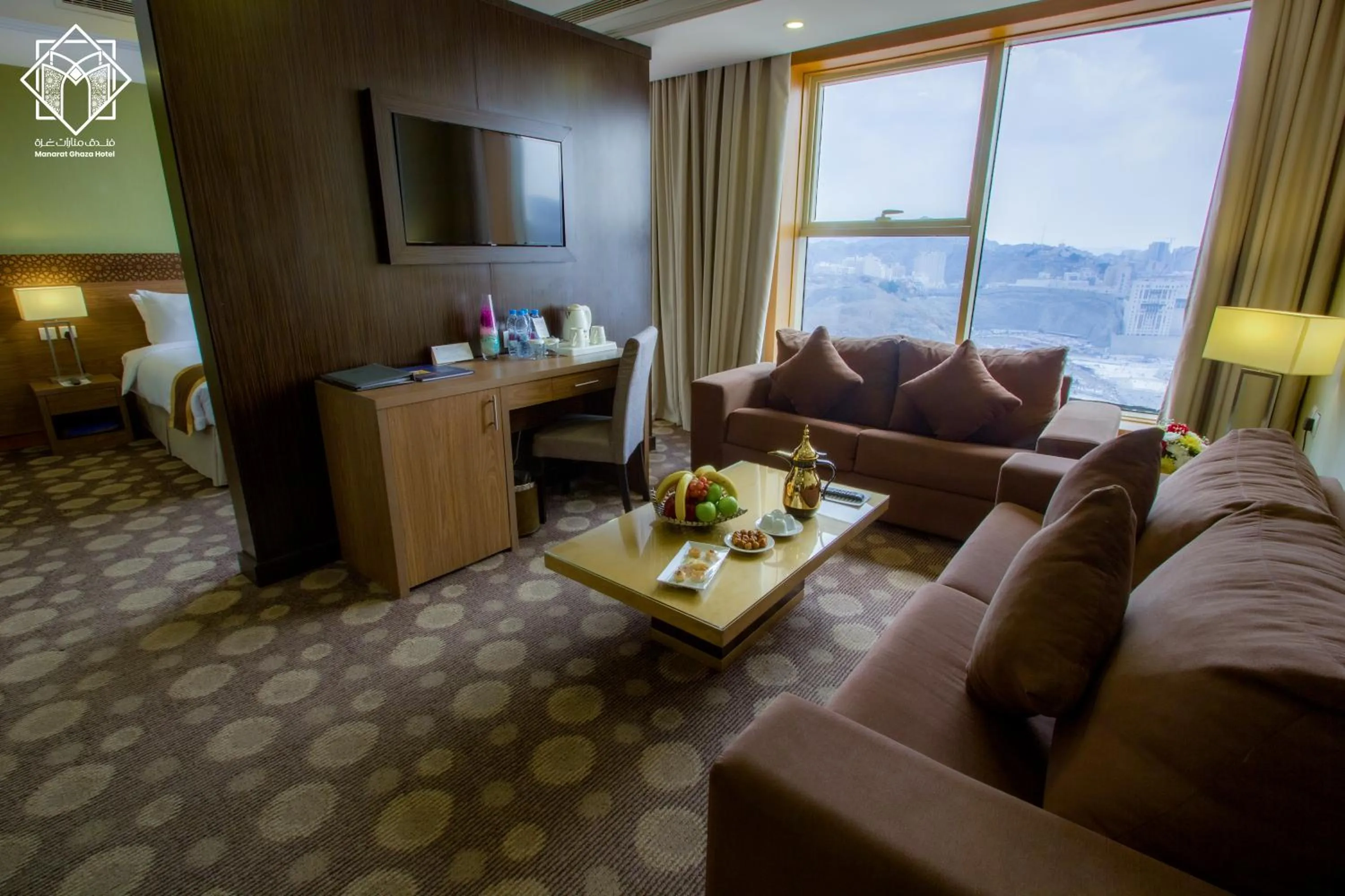 Seating area in Manarat Gaza Hotel - Al Haram Tower