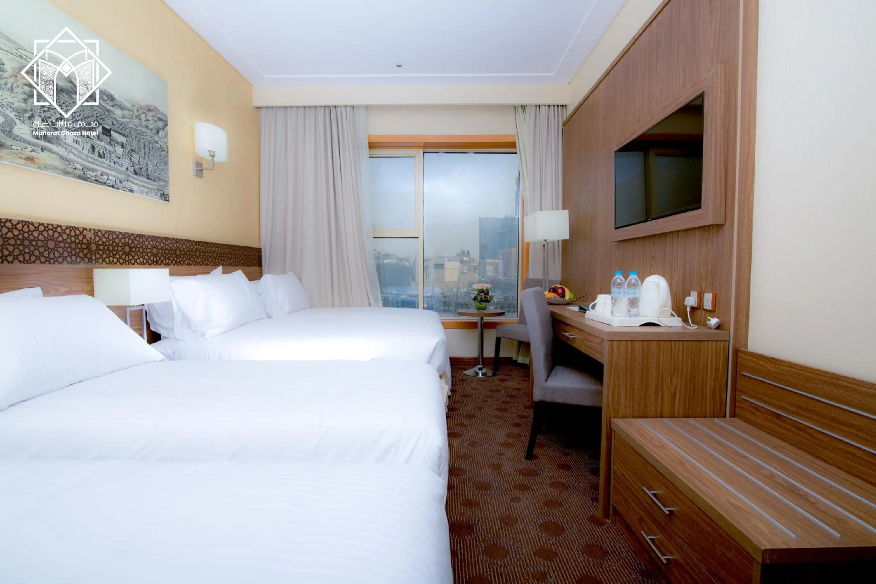 Bedroom, Bed in Manarat Gaza Hotel - Al Haram Tower