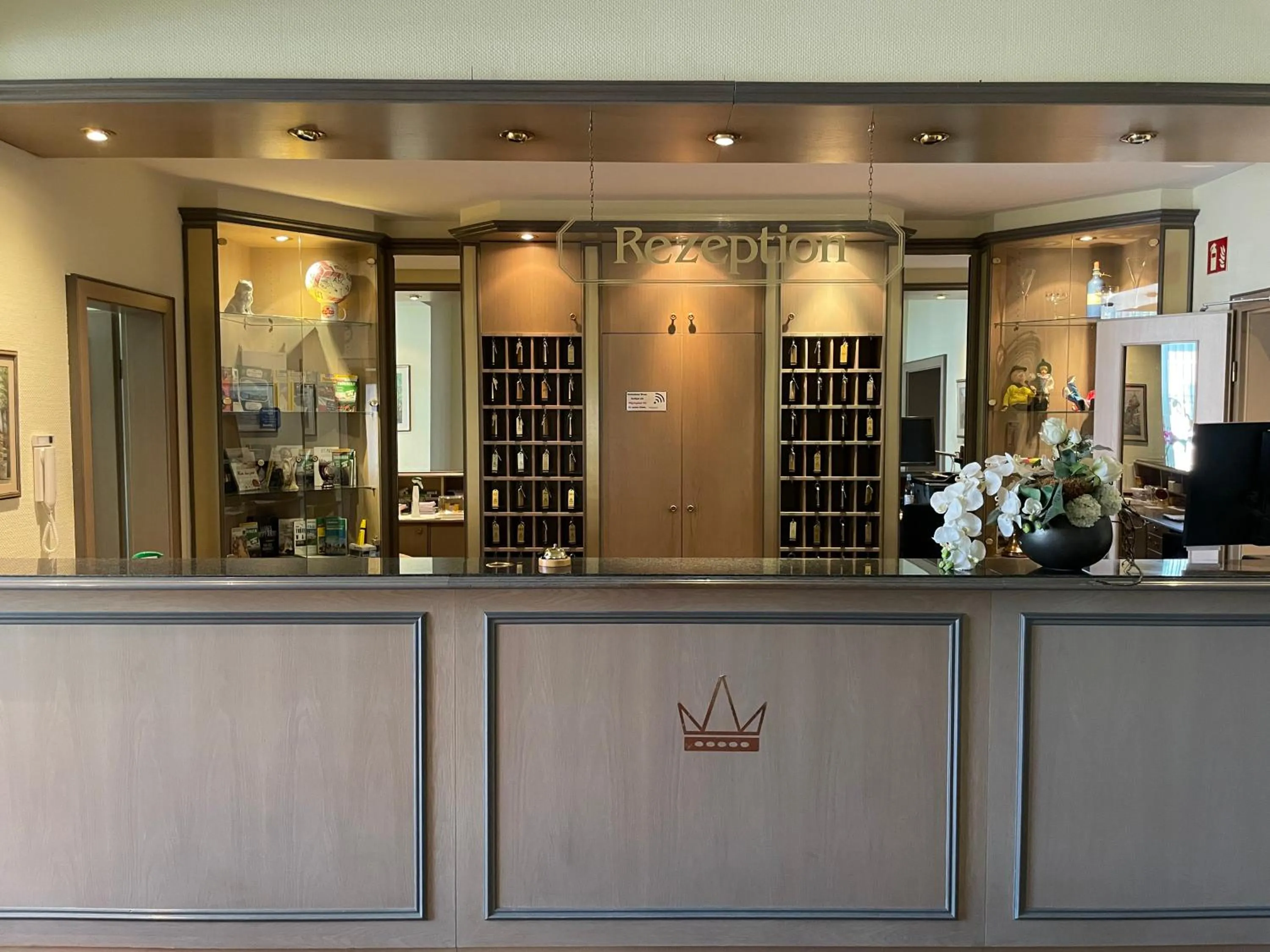 Lobby or reception in Hotel Krone