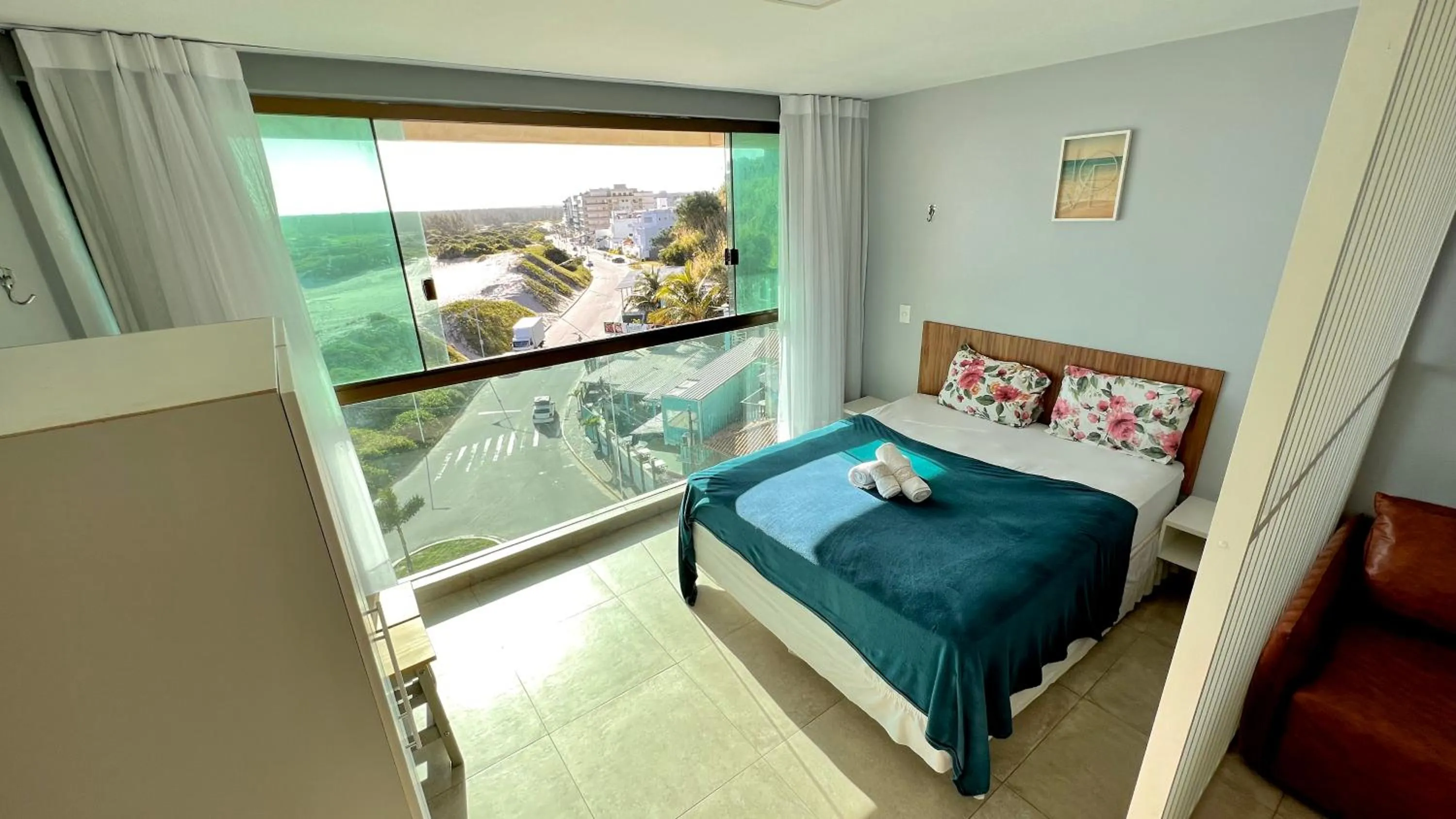 Bed in LOFT PRAIA GRANDE Vista Mar