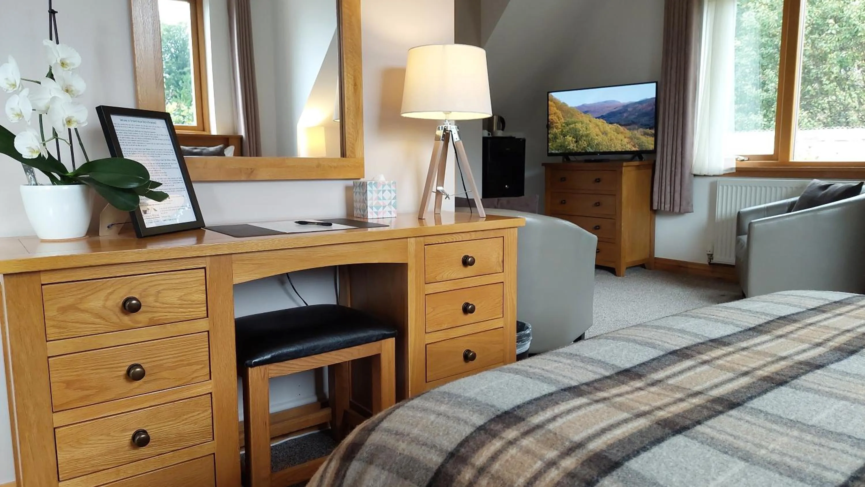 Bed in Orchard House Bed and Breakfast