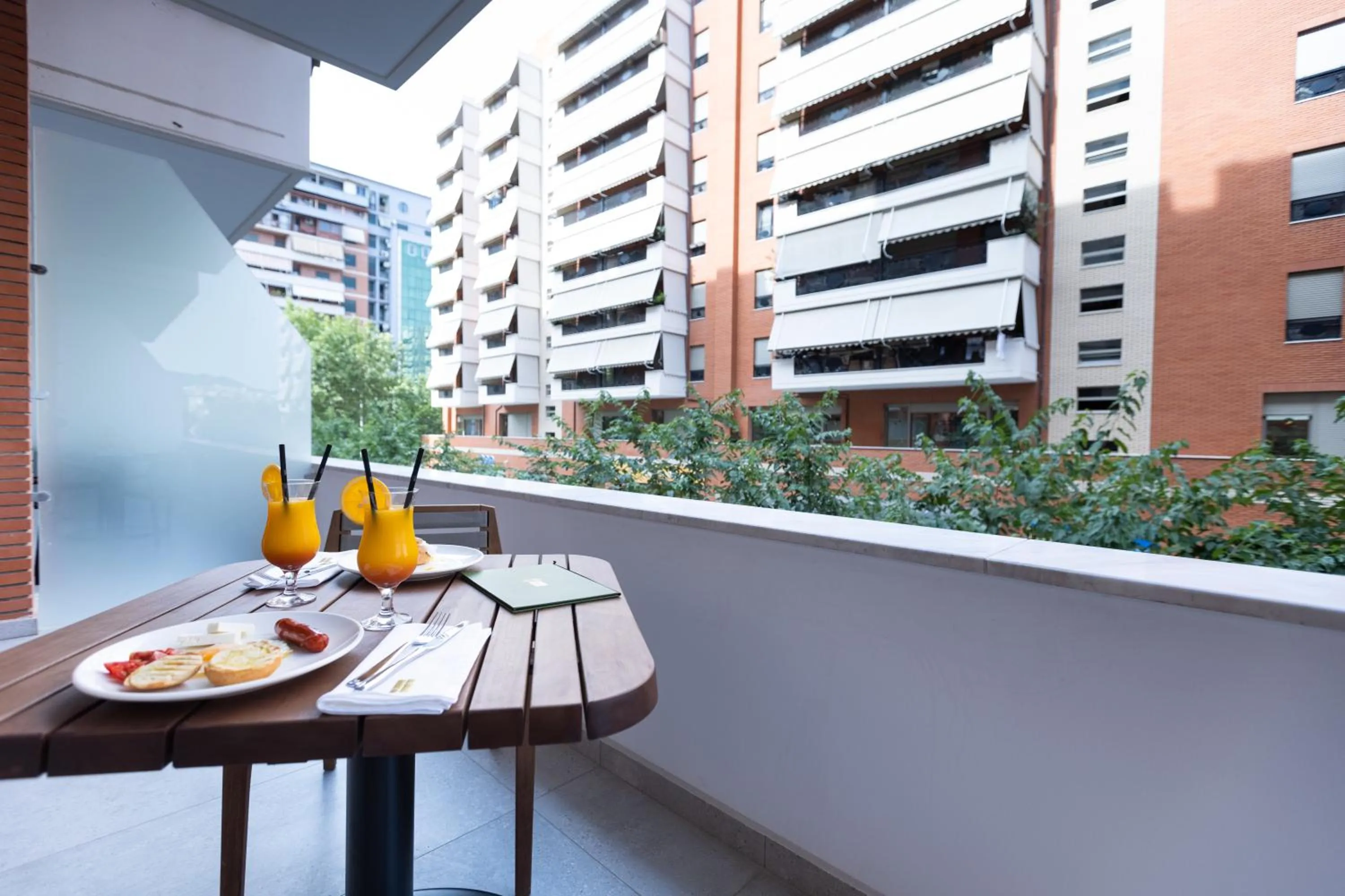 City view in Habitat Hotel Tirana