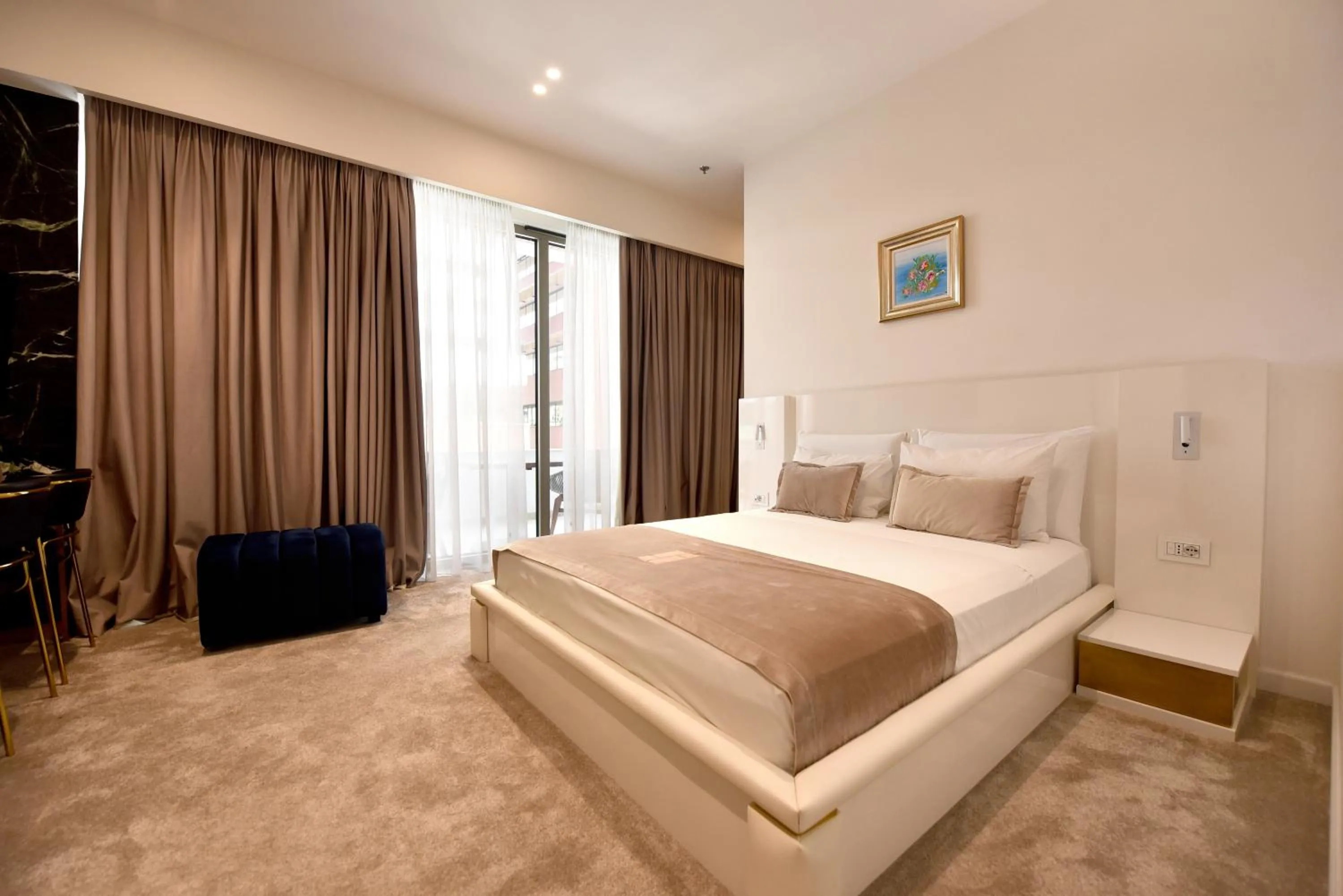 Bed in Habitat Hotel Tirana