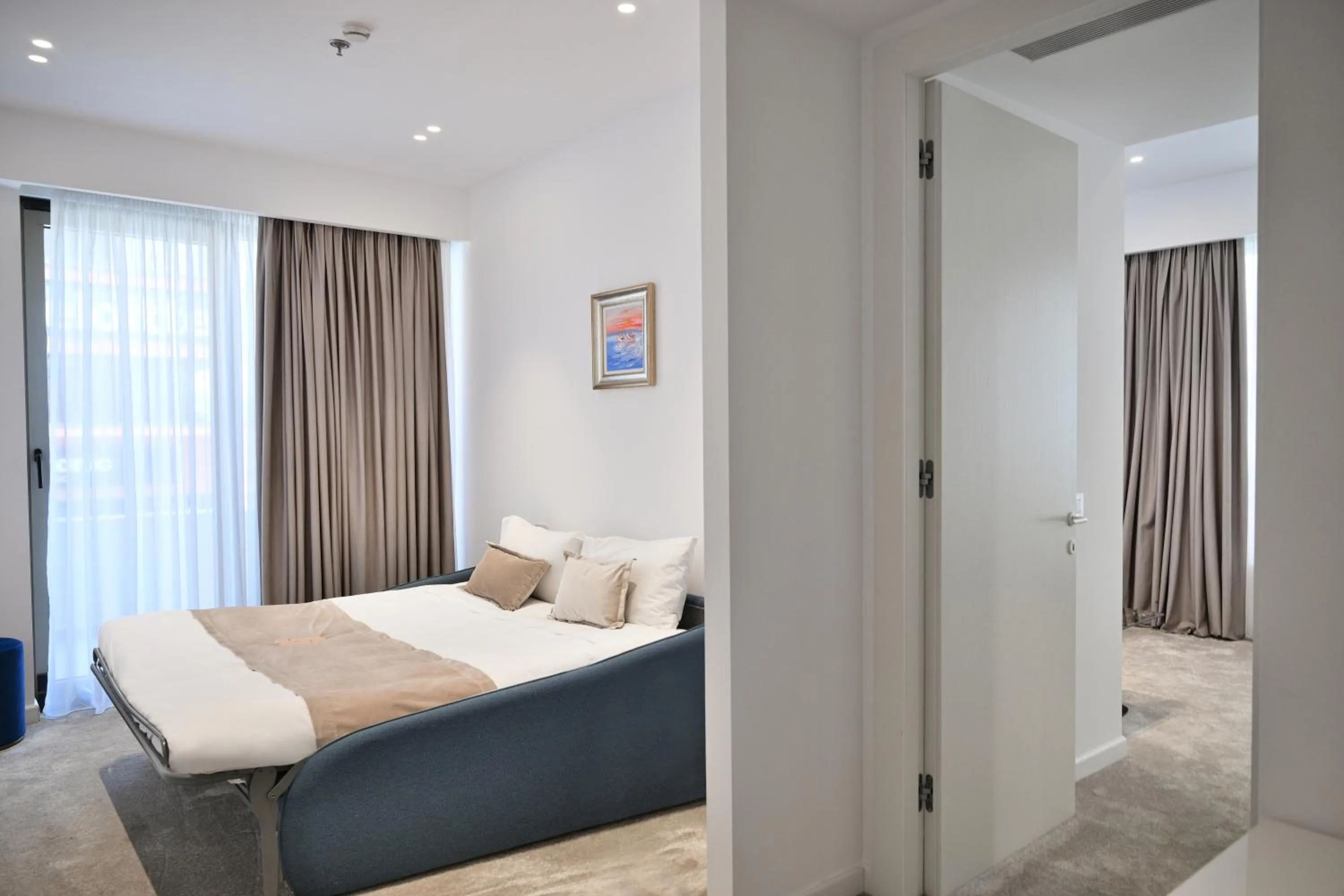 Bed in Habitat Hotel Tirana