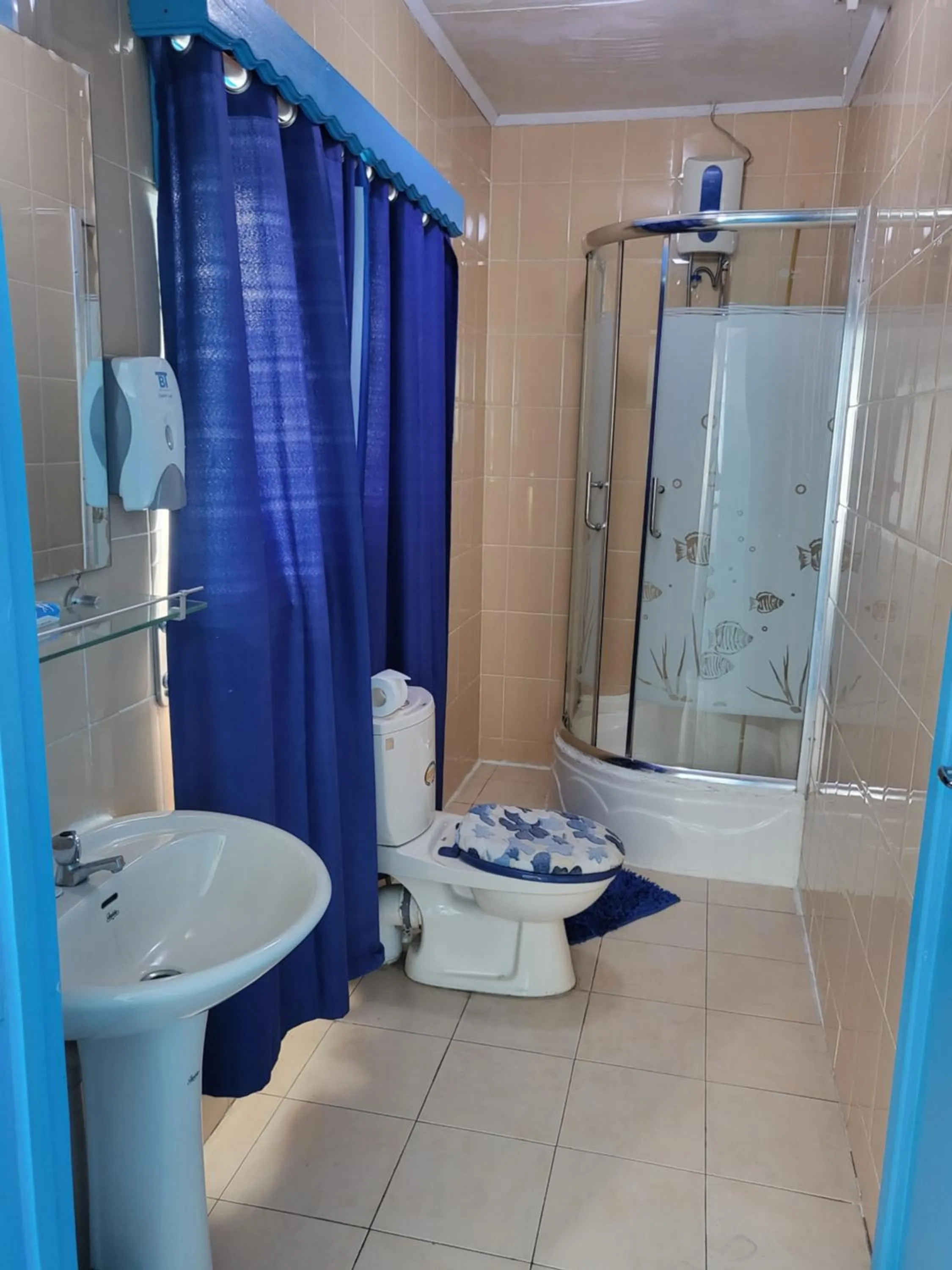 Shower in Le Chateau Bleu