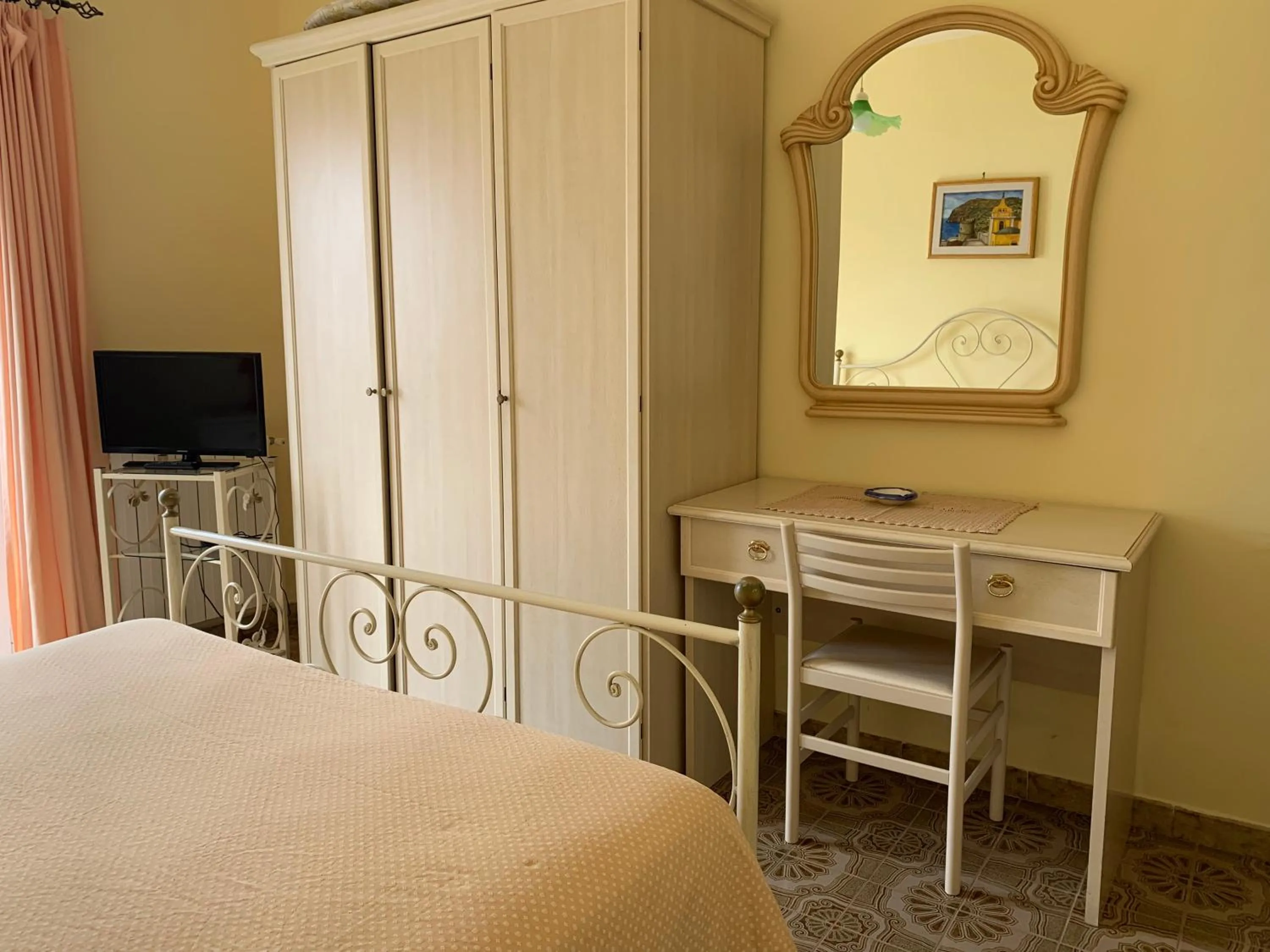 Bed in Pensione Casa Verde