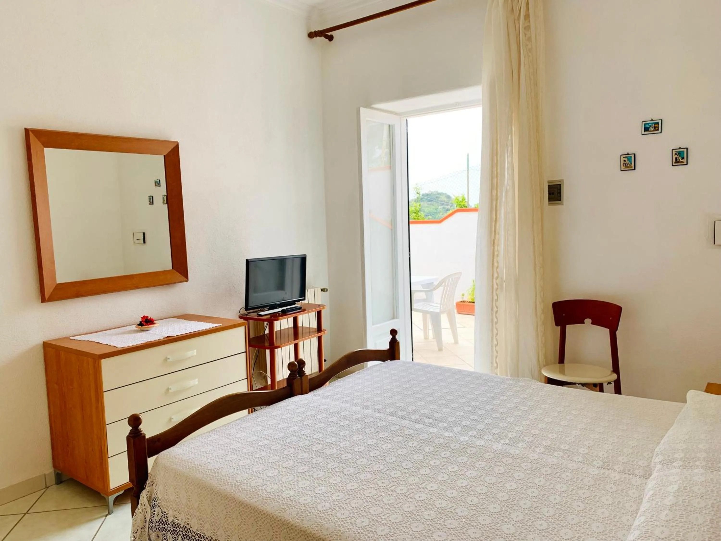 Bed in Pensione Casa Verde