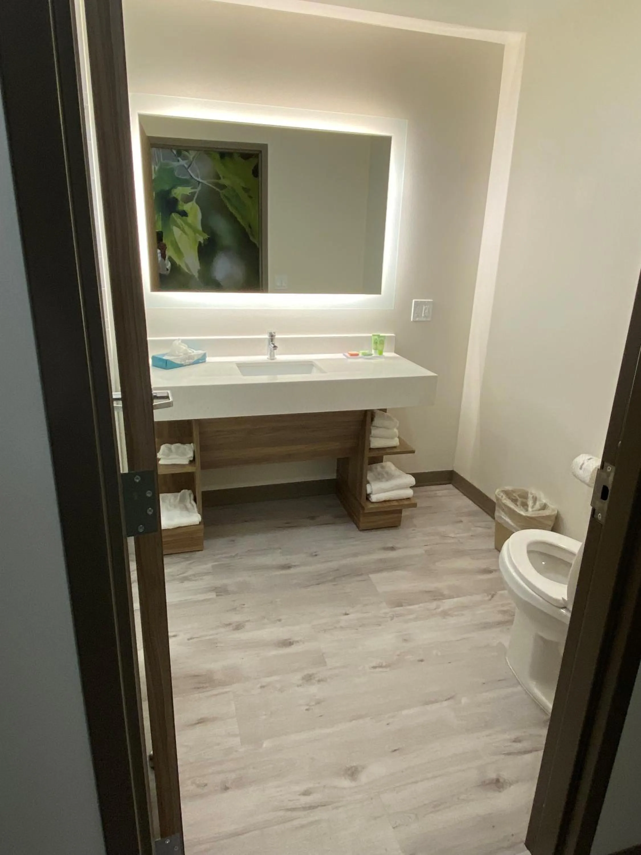 Bathroom in Wyndham Garden Orlando Airport - Free Airport Shuttle