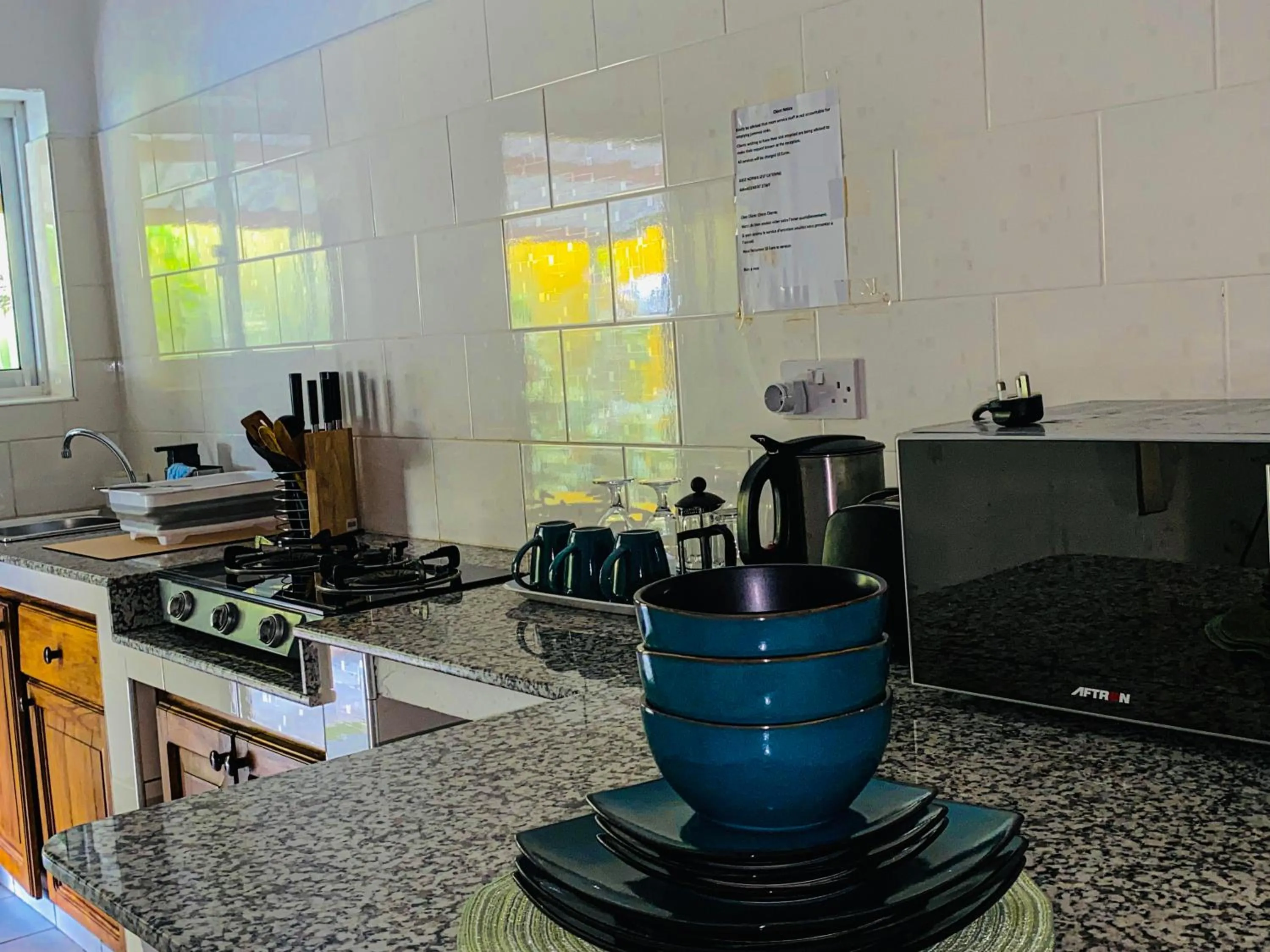 Coffee/tea facilities in Anse Norwa Self Catering