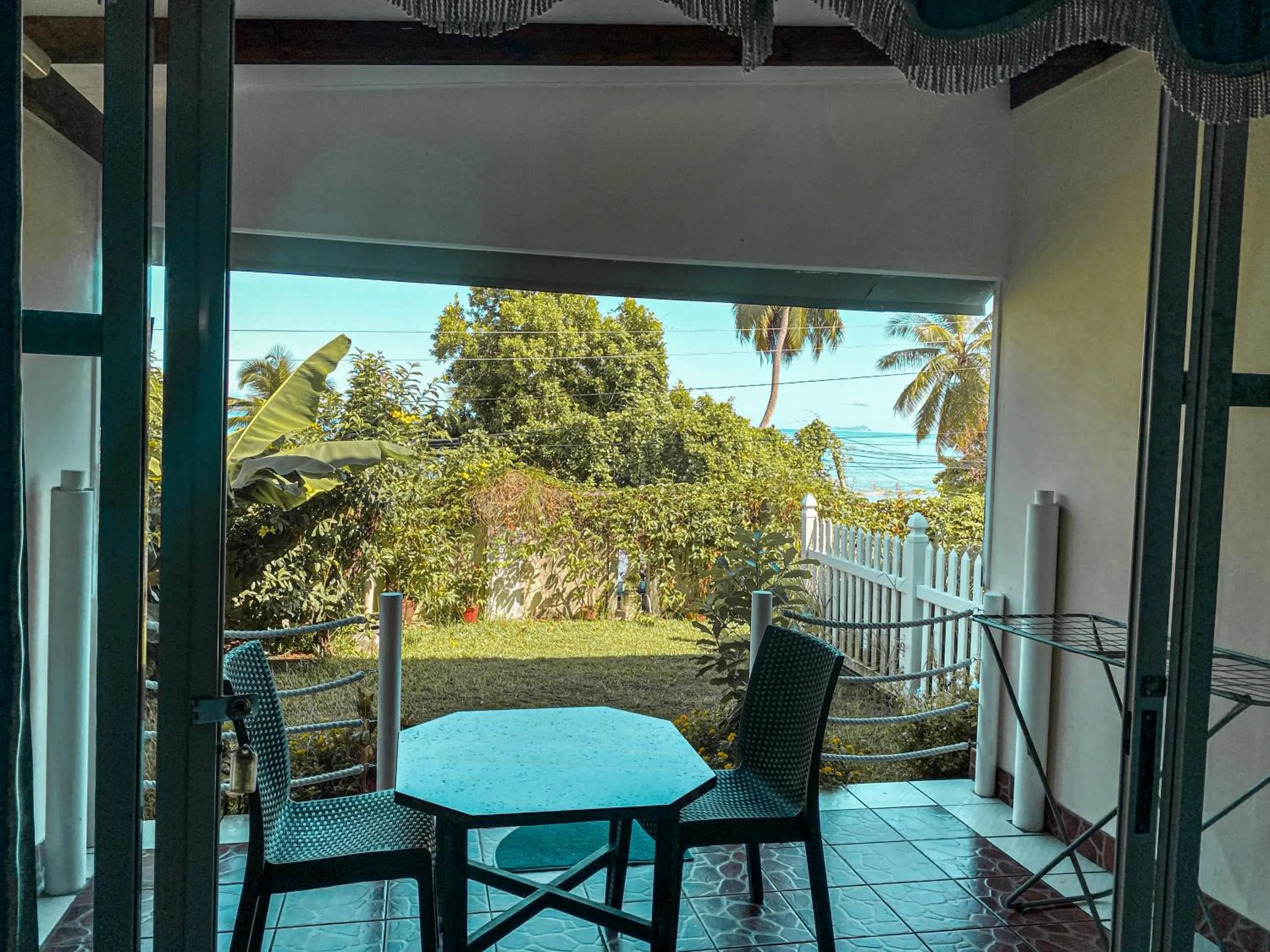 Balcony/Terrace in Anse Norwa Self Catering