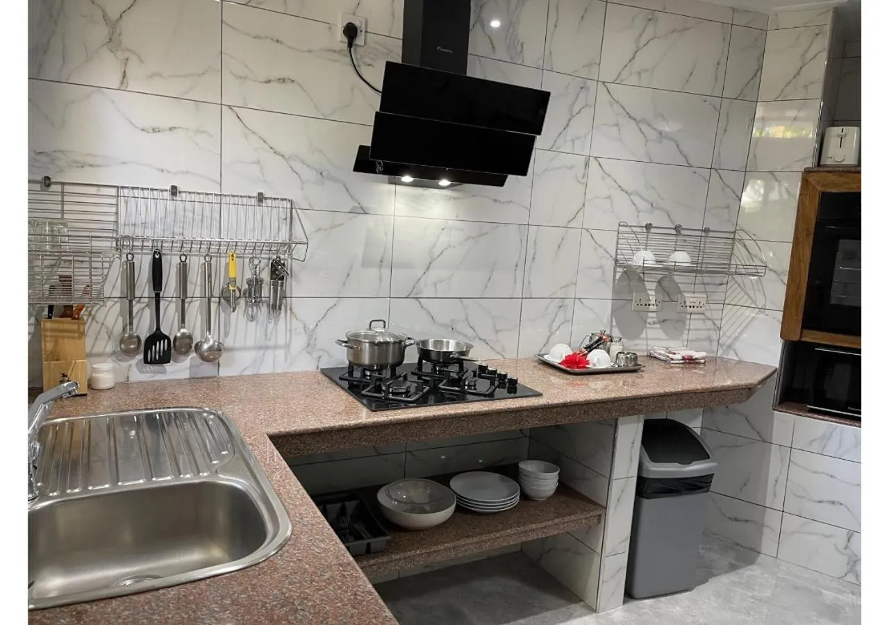 kitchen in Anse Soleil Resort