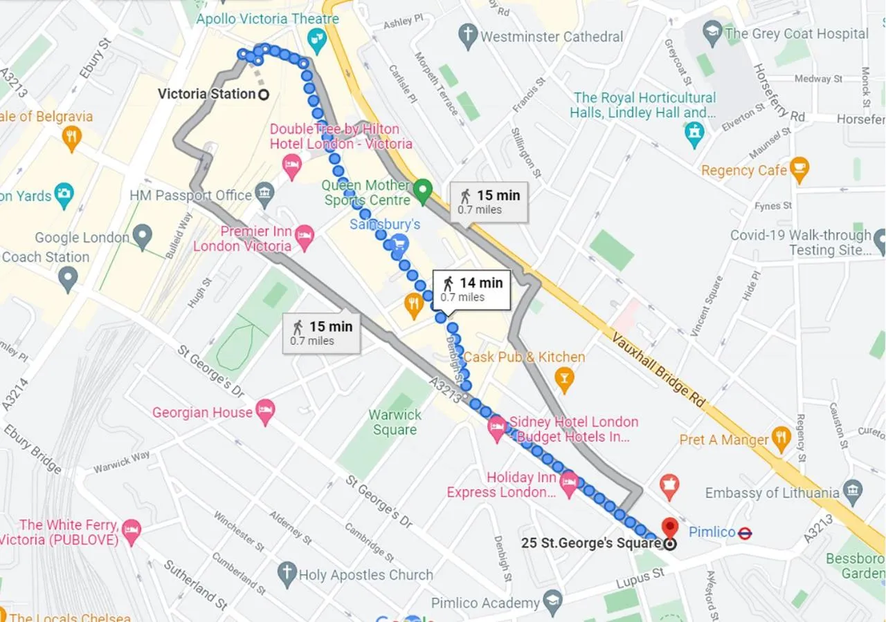 Bird's eye view in Queen Victoria Apartments