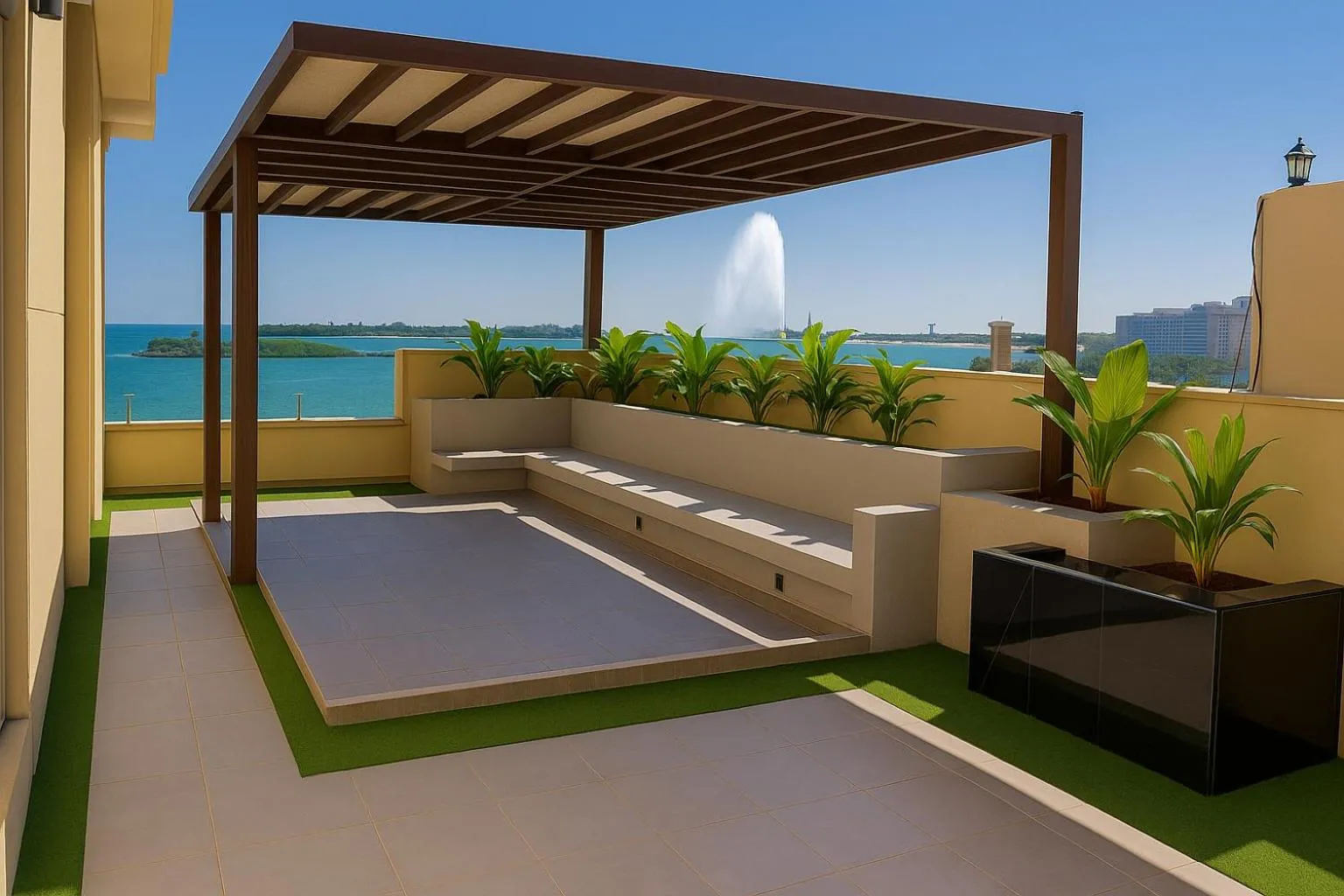 View (from property/room) in Elite Served Apartments Al Cornich