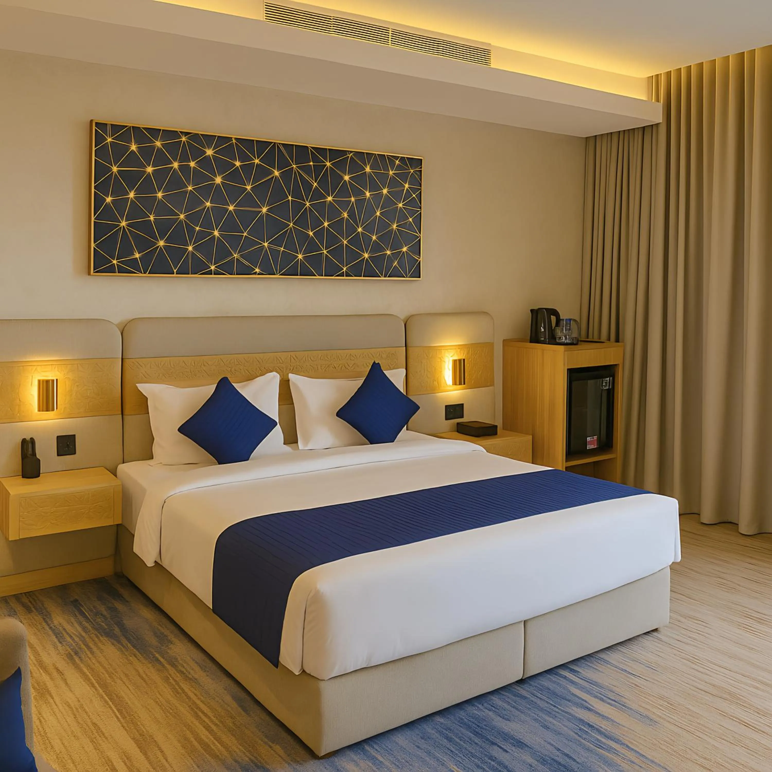 Bed in Elite Served Apartments Al Cornich