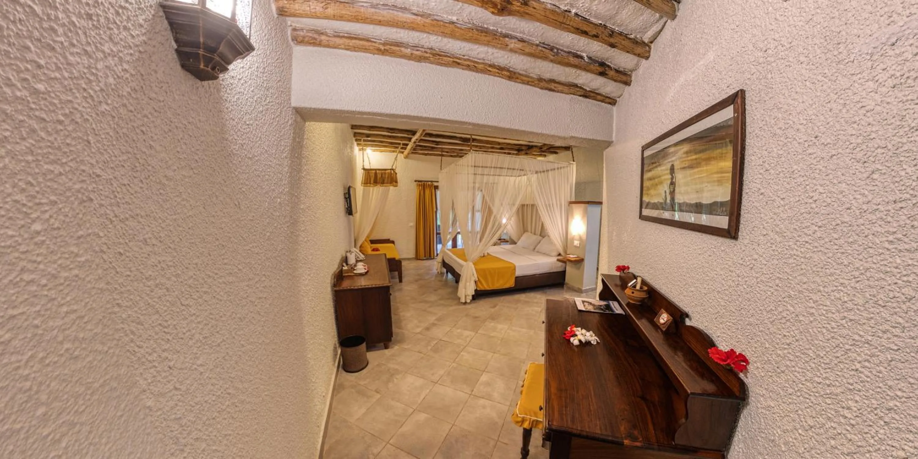 Bed in Karafuu Beach Resort & Spa