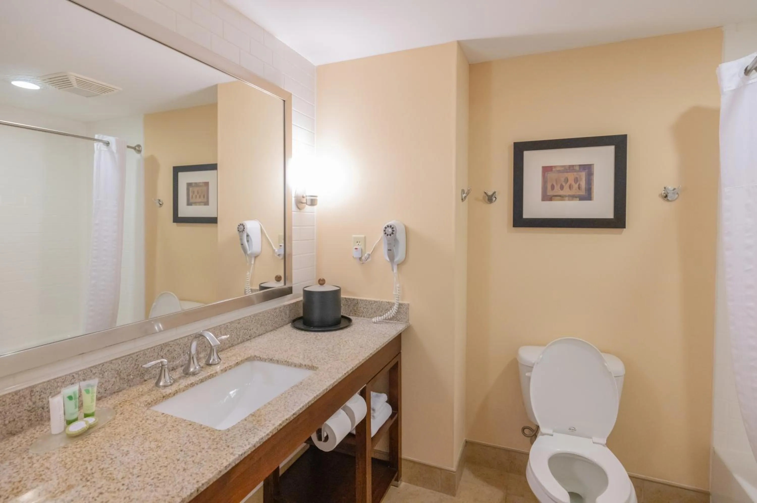 Bathroom in Akwesasne Mohawk Casino Resort and Players Inn Hotel -formerly Comfort Inn and Suites Hogansburg NY