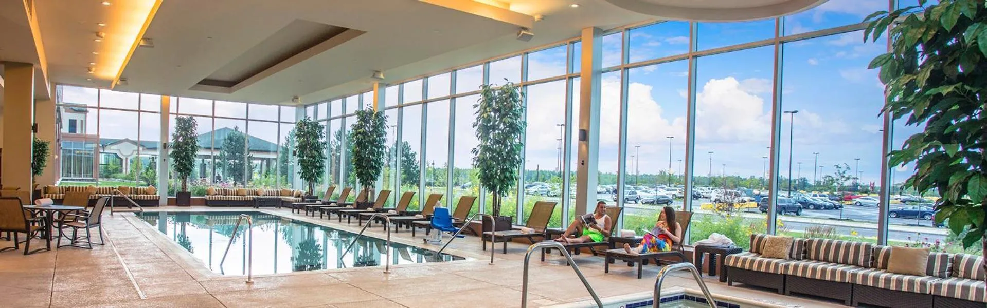 Swimming pool in Akwesasne Mohawk Casino Resort and Players Inn Hotel -formerly Comfort Inn and Suites Hogansburg NY