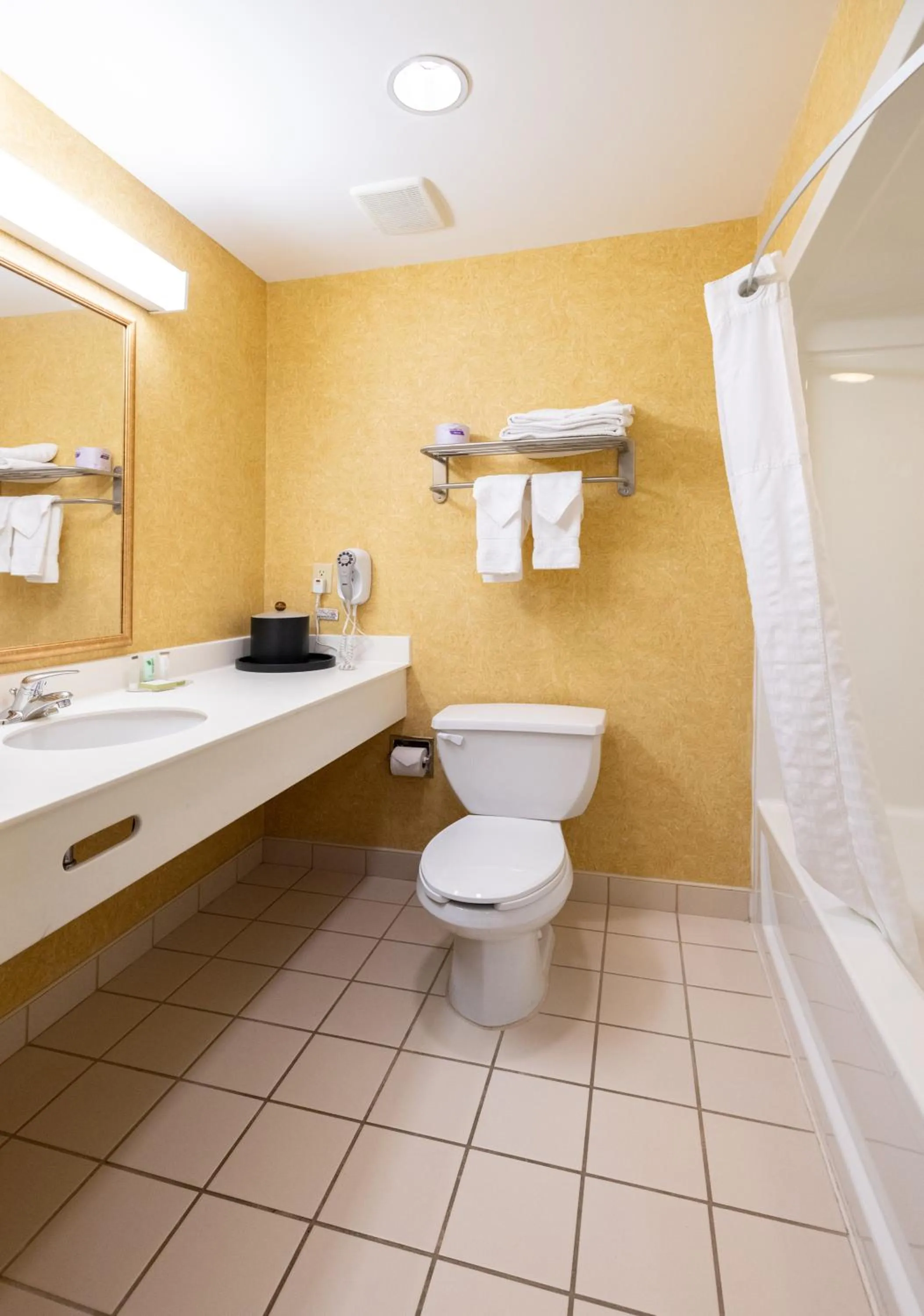 Bathroom in Akwesasne Mohawk Casino Resort and Players Inn Hotel -formerly Comfort Inn and Suites Hogansburg NY