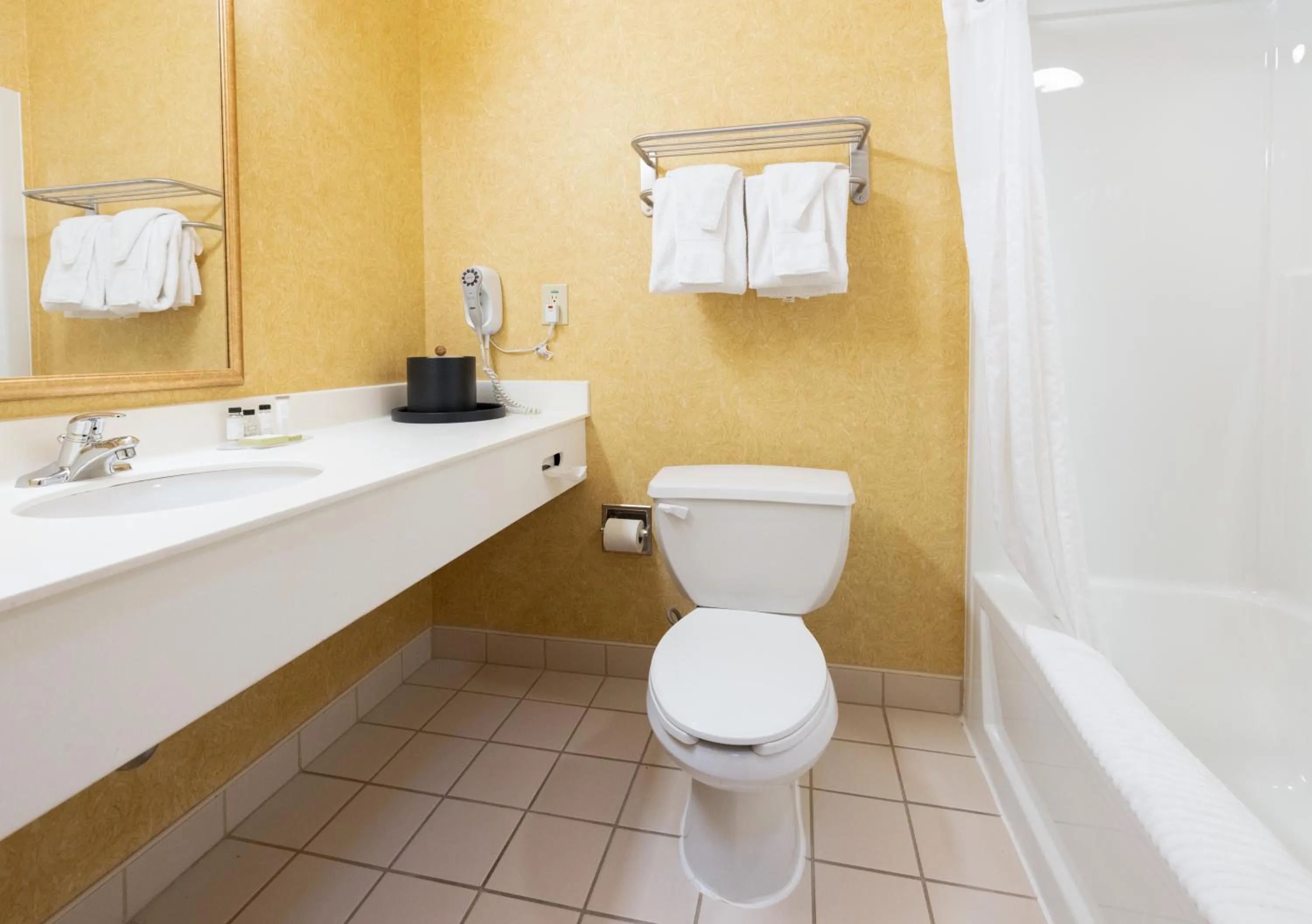 Bathroom in Akwesasne Mohawk Casino Resort and Players Inn Hotel -formerly Comfort Inn and Suites Hogansburg NY