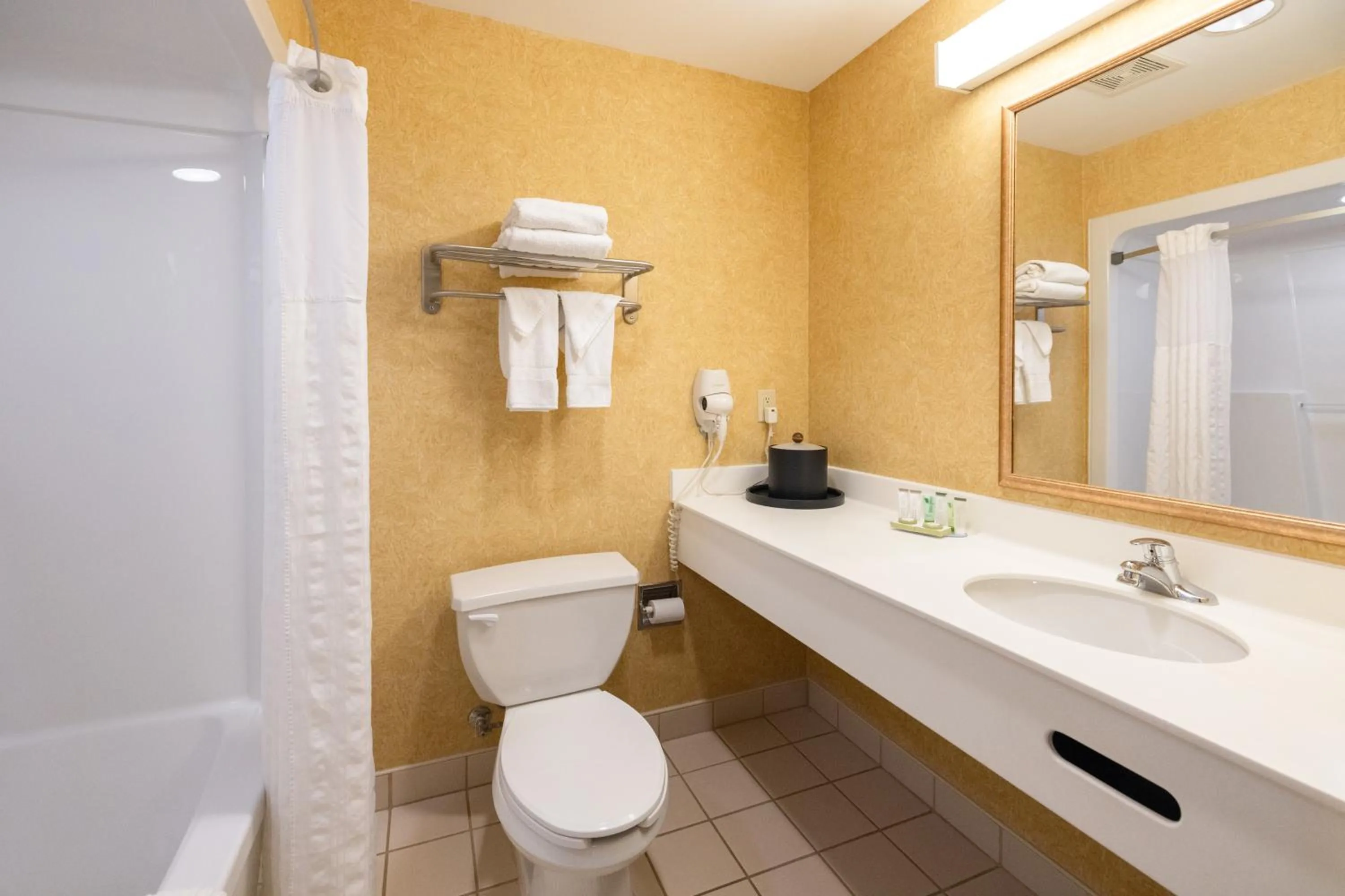 Bathroom in Akwesasne Mohawk Casino Resort and Players Inn Hotel -formerly Comfort Inn and Suites Hogansburg NY