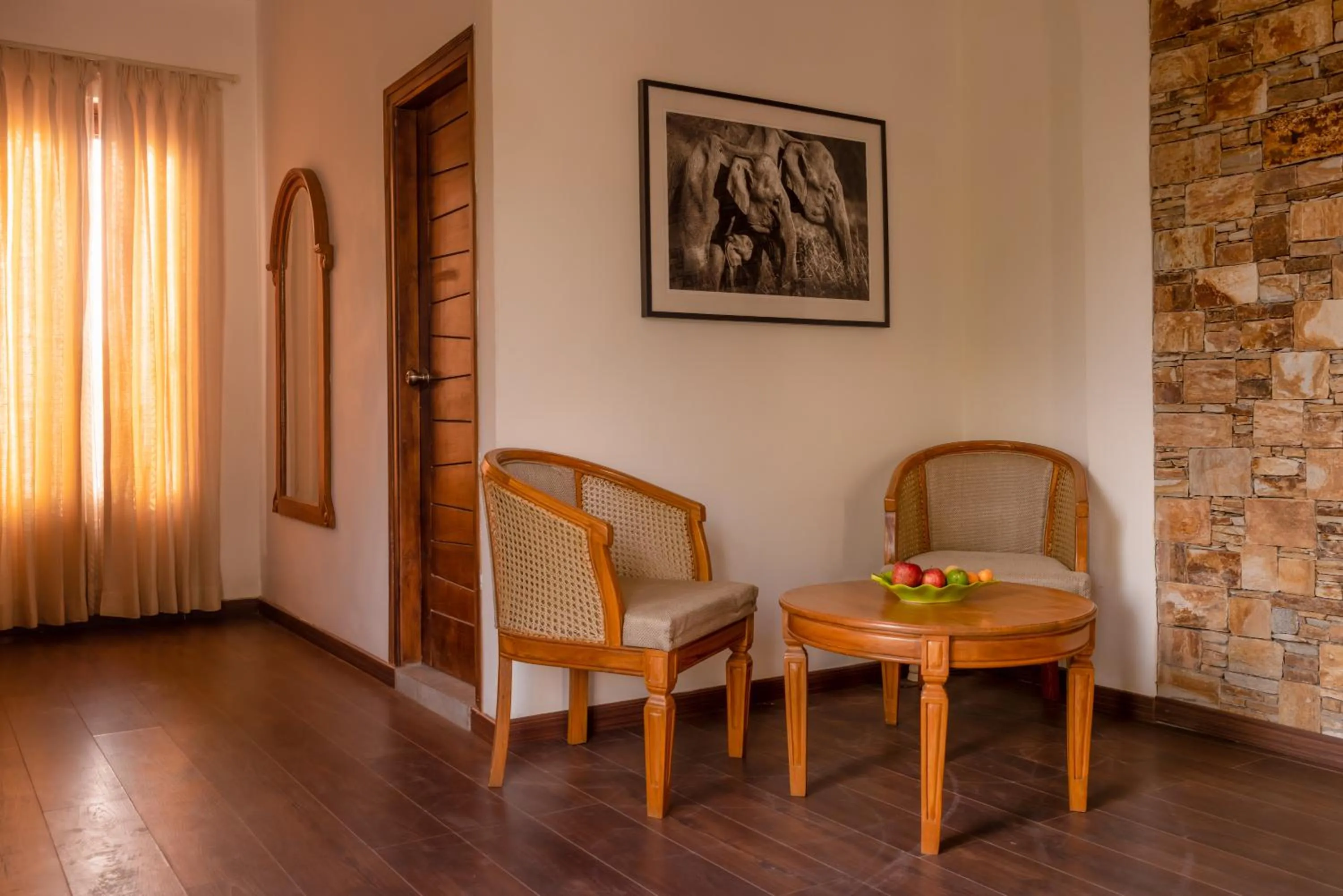 Living room in Tree of Life Vanvilas Riveredge Corbett