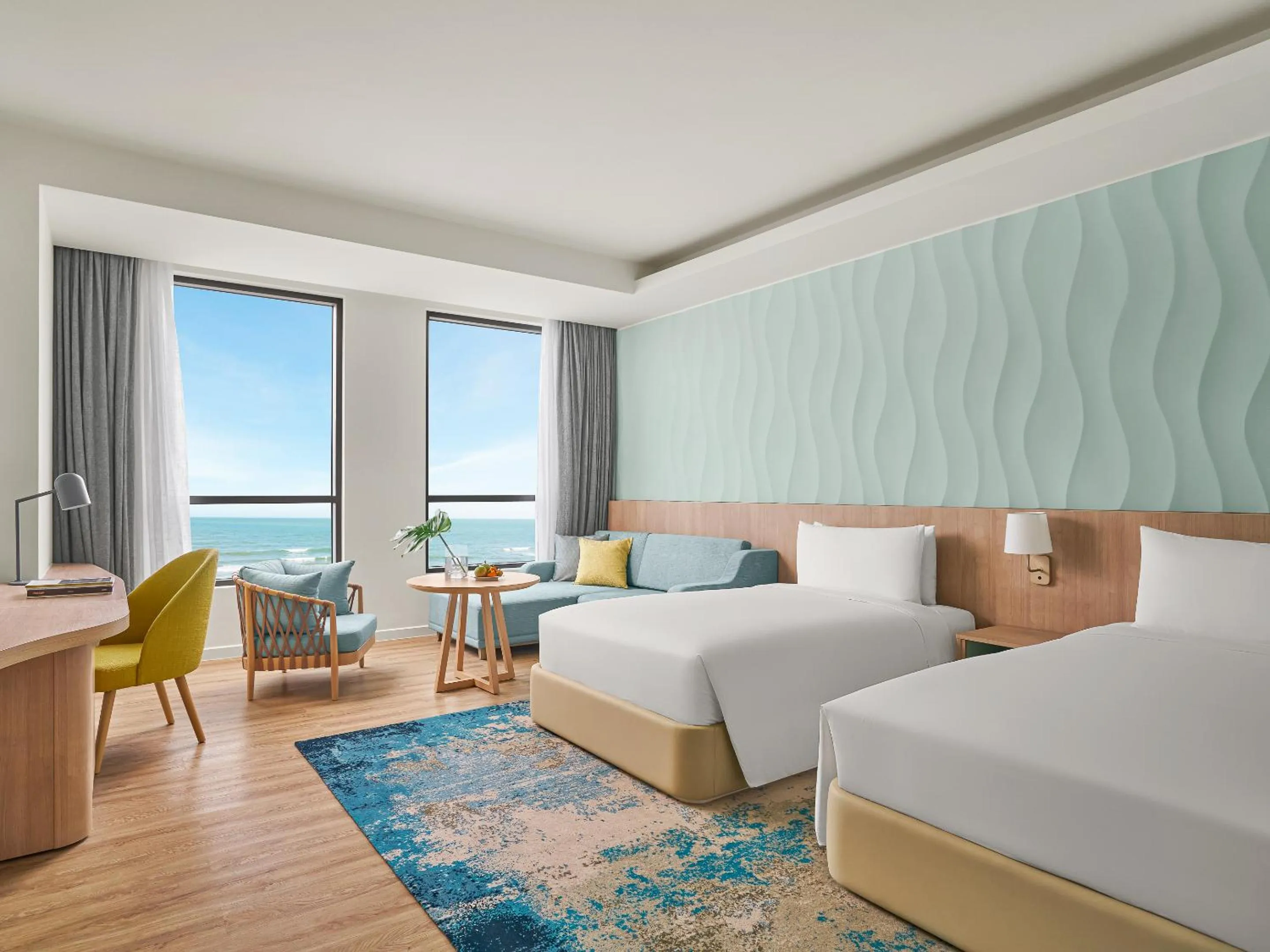 View (from property/room), Bed in Holiday Inn Resort Ho Tram Beach by IHG