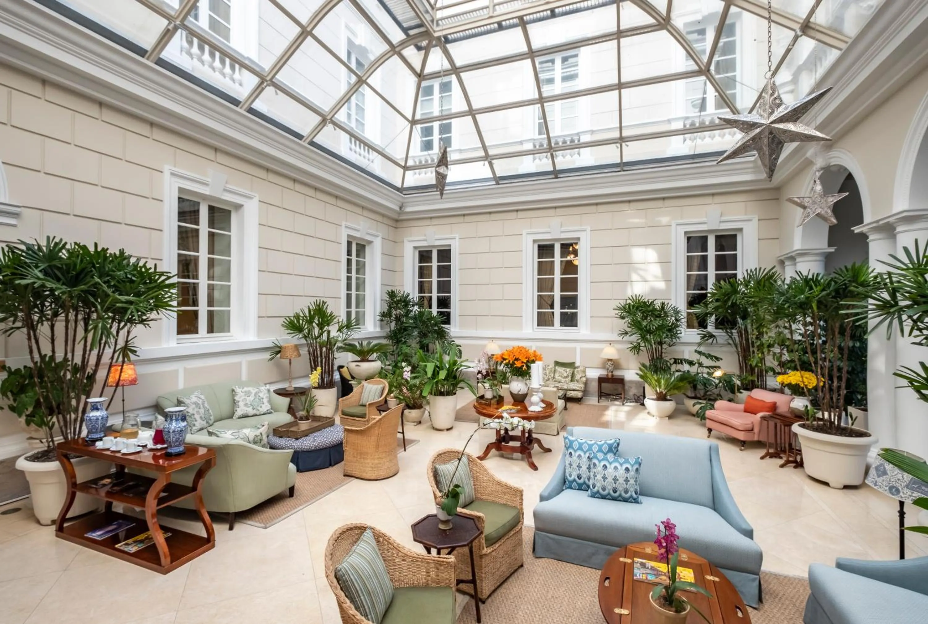 Lobby or reception in Hotel Casa Gangotena