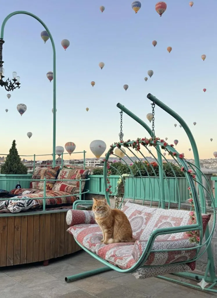 Balcony/Terrace in Underground Cave Suites Hotel