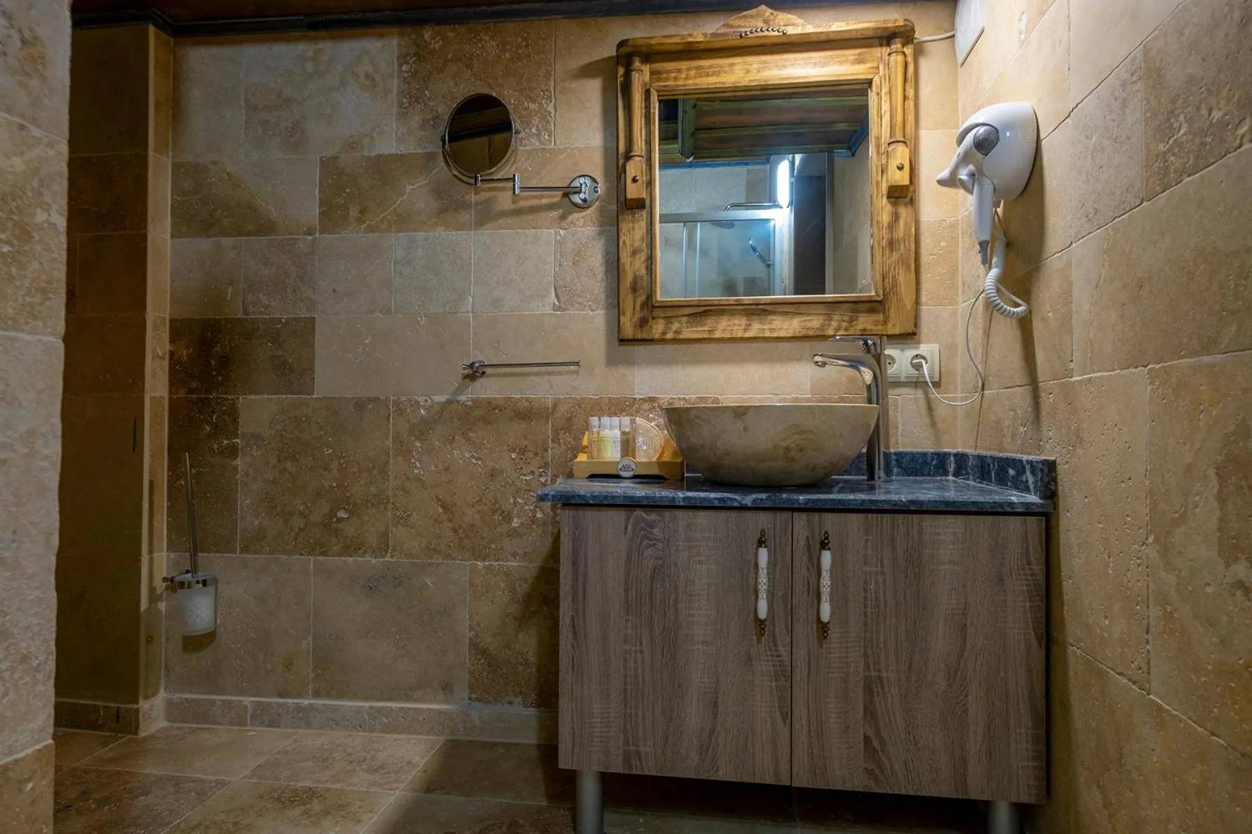 Bathroom in Underground Cave Suites Hotel