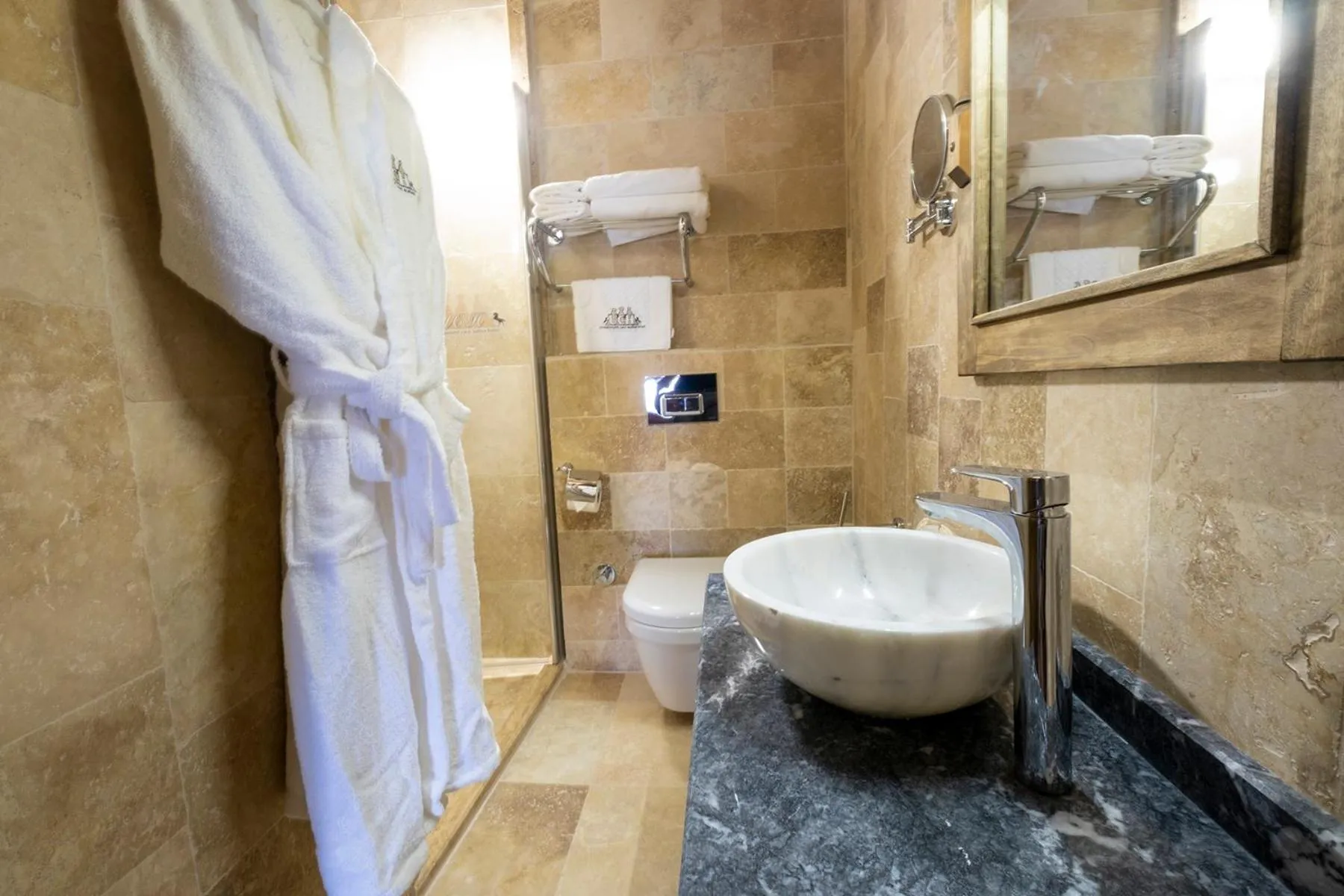 Bathroom in Underground Cave Suites Hotel