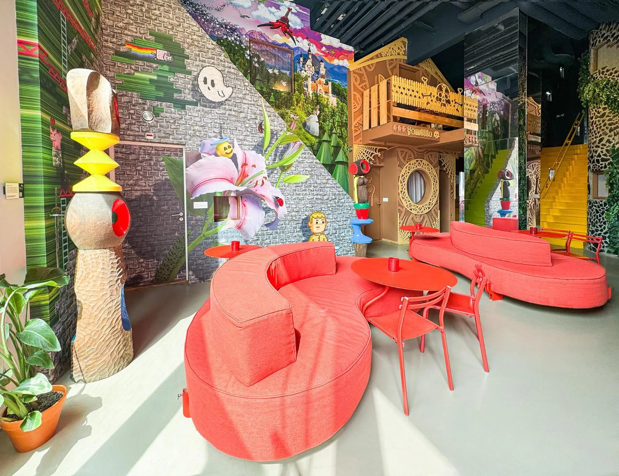 Inner courtyard view in Hotel Not Hotel Rotterdam