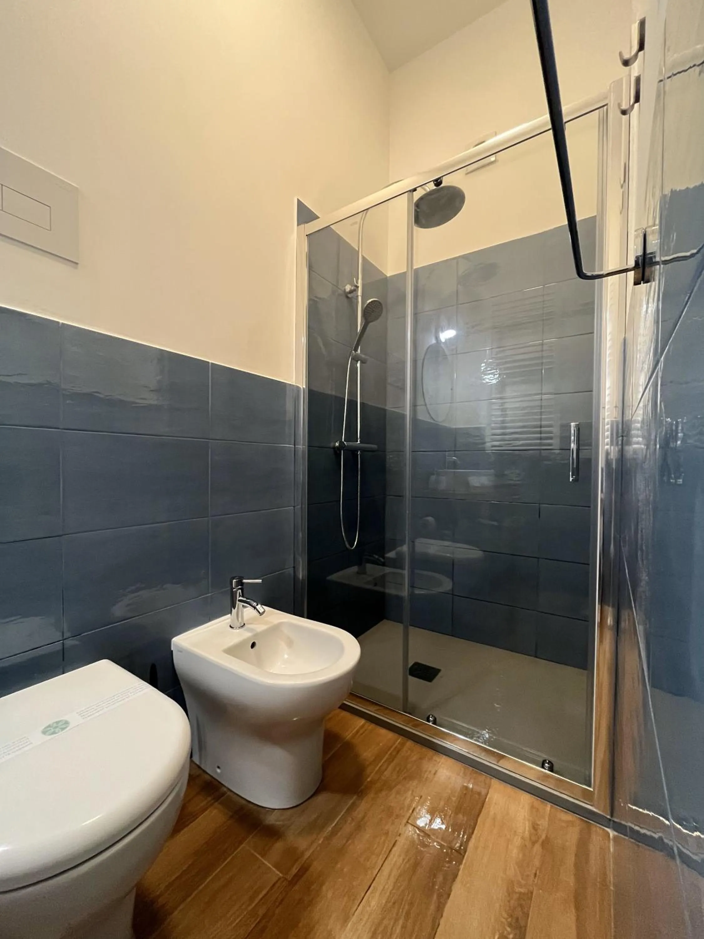 Shower in Dante Suites