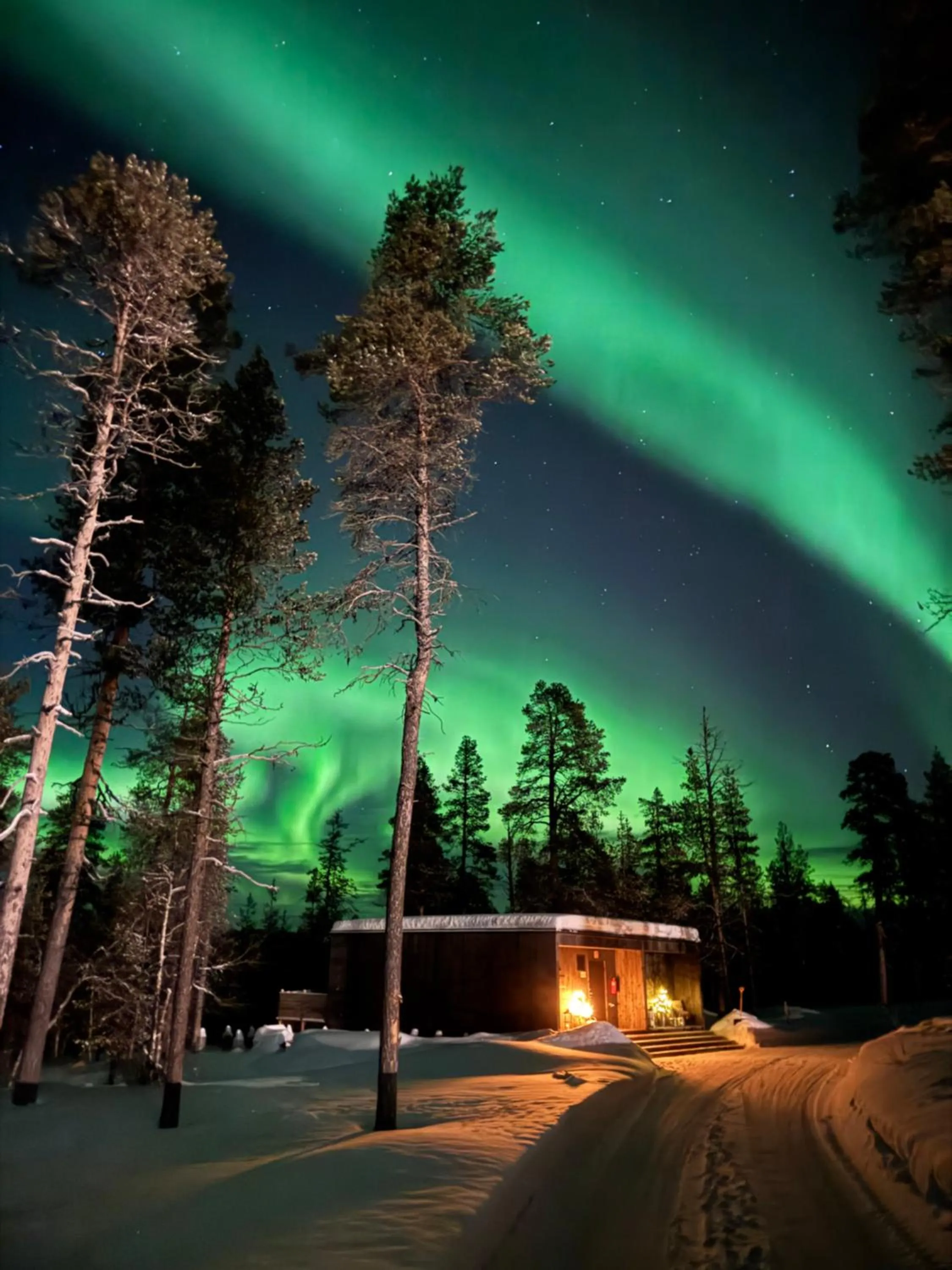 Night in Aurora Queen Resort Igloos