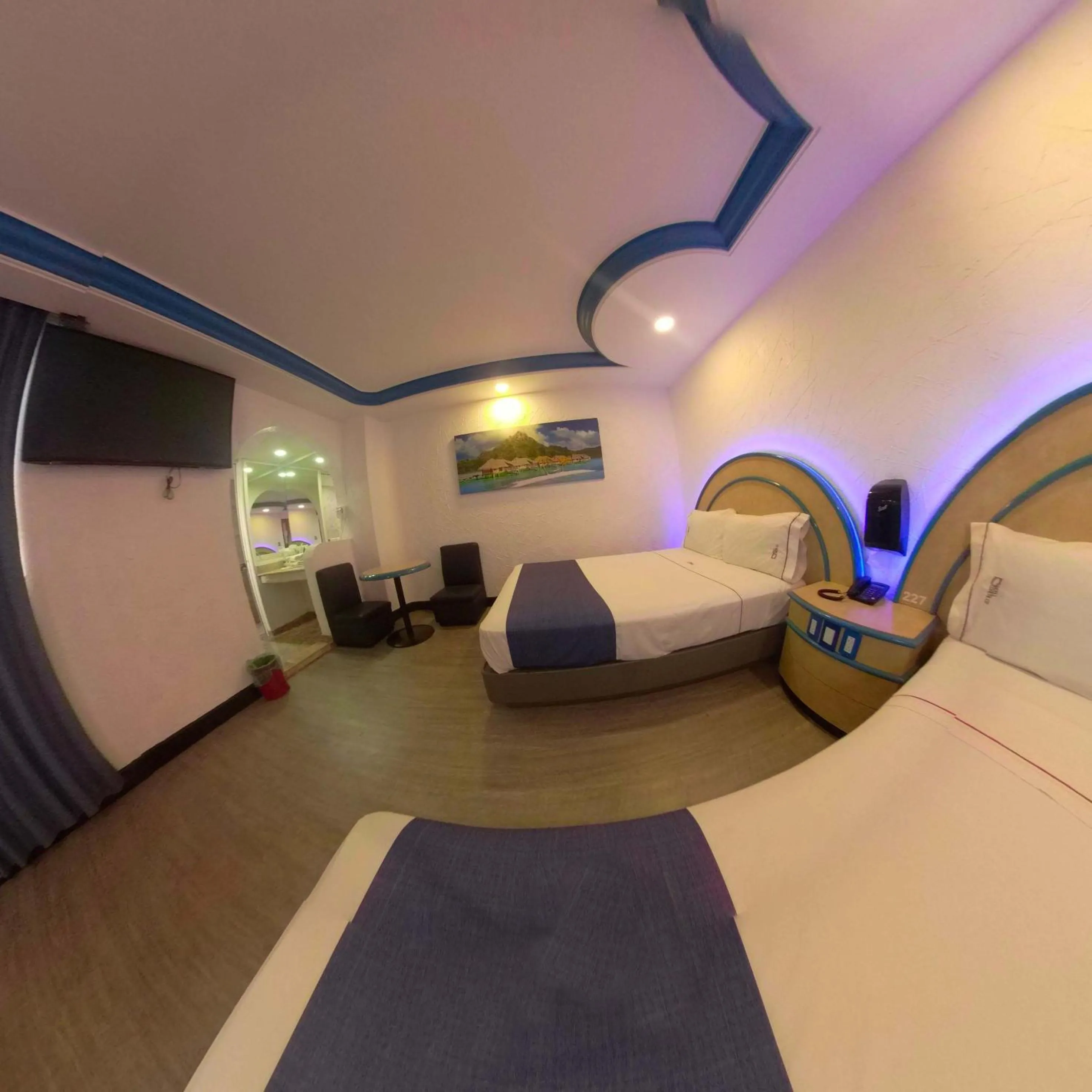 Bed in Hotel Coacalco