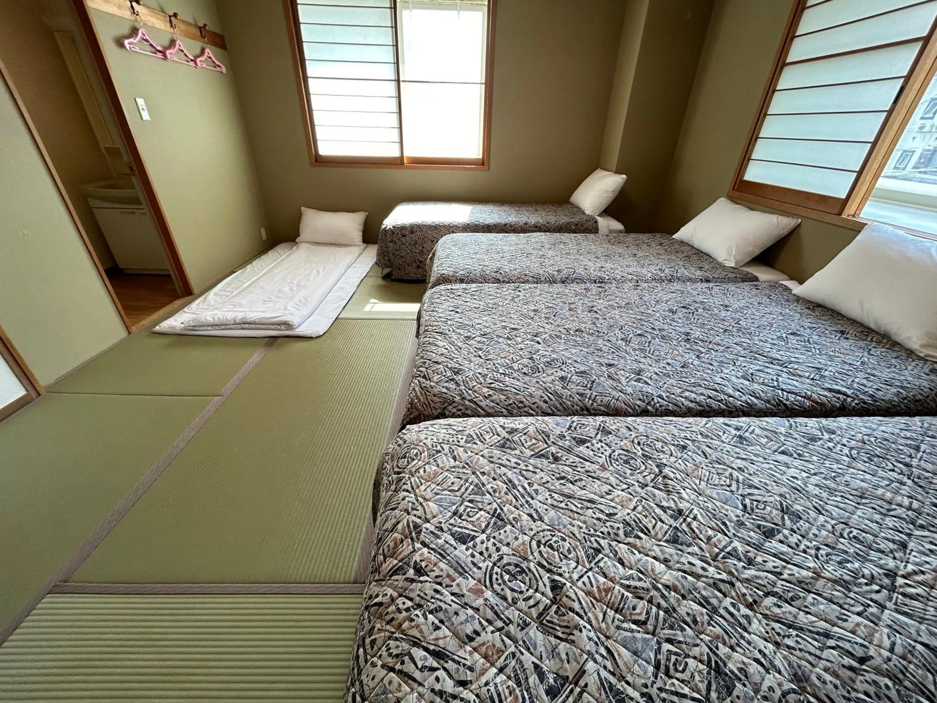 Bed in Hakuba King Hotel