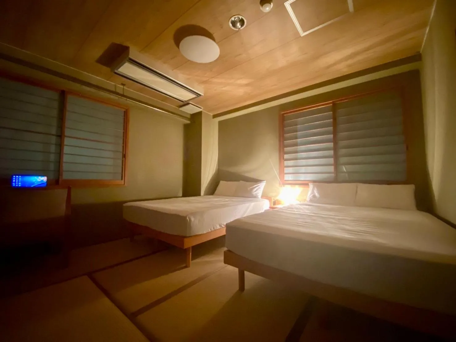 Bed in Hakuba King Hotel