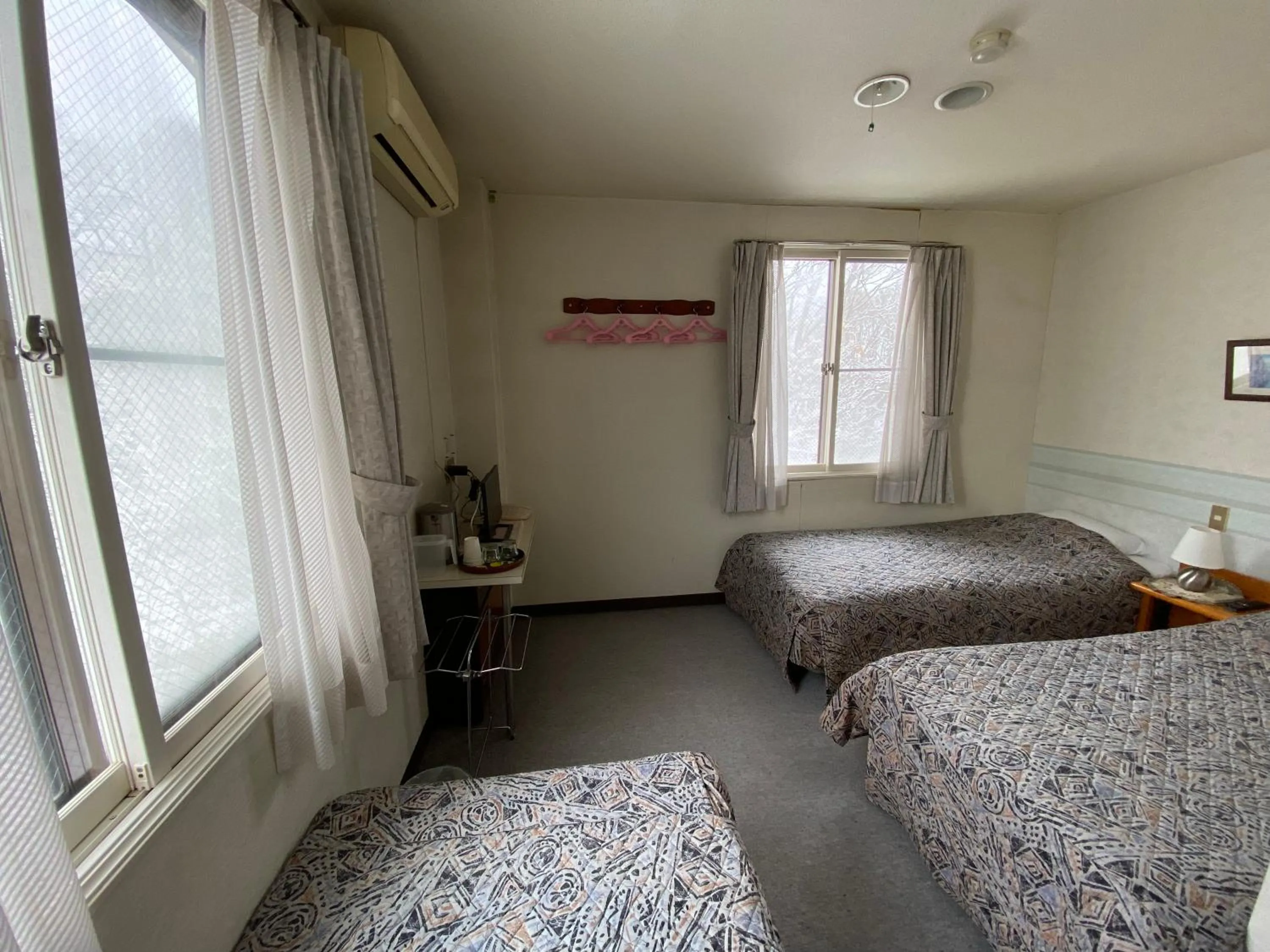 Bed in Hakuba King Hotel